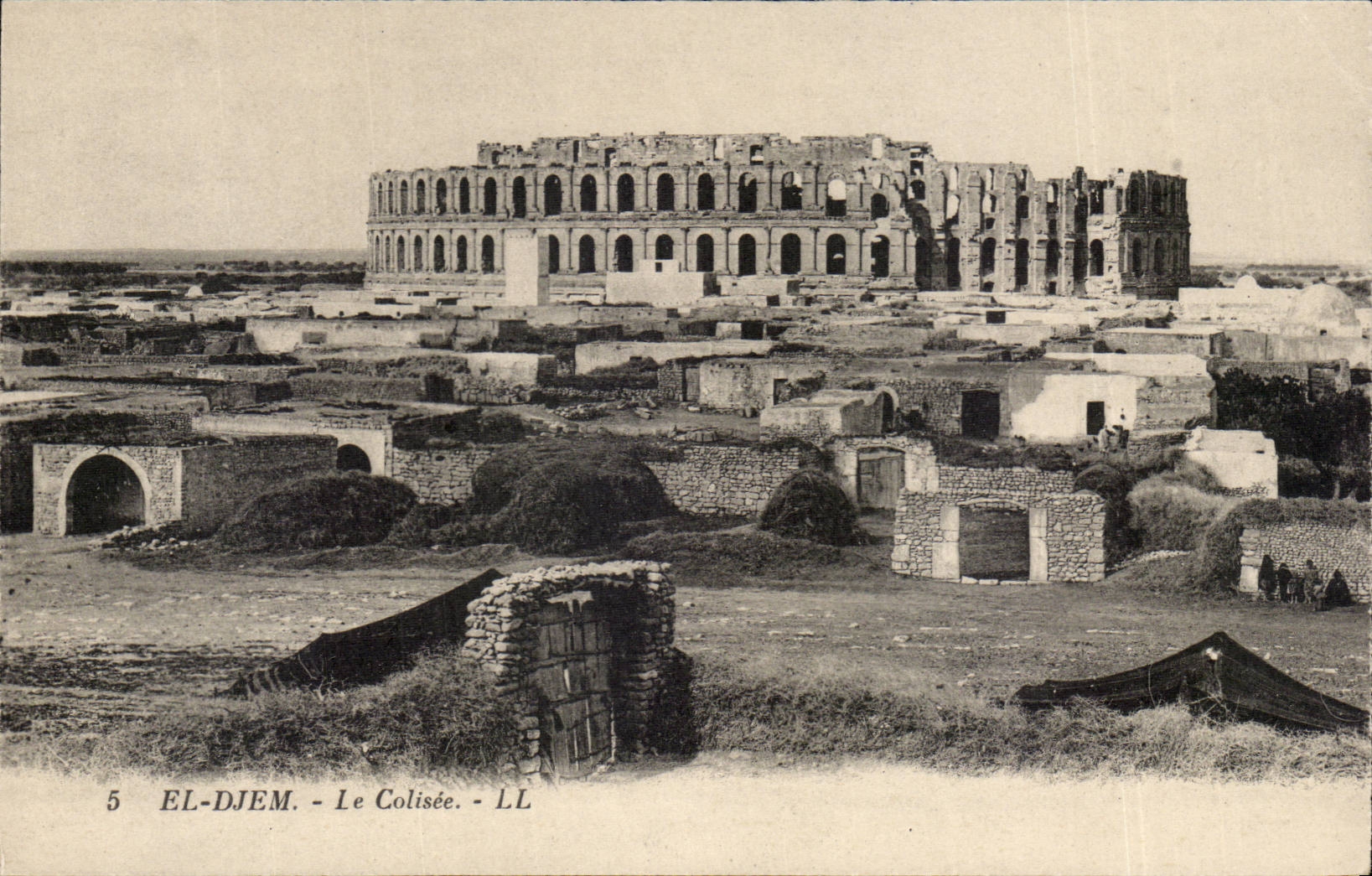 Tunisia CPA el Djem the colisee