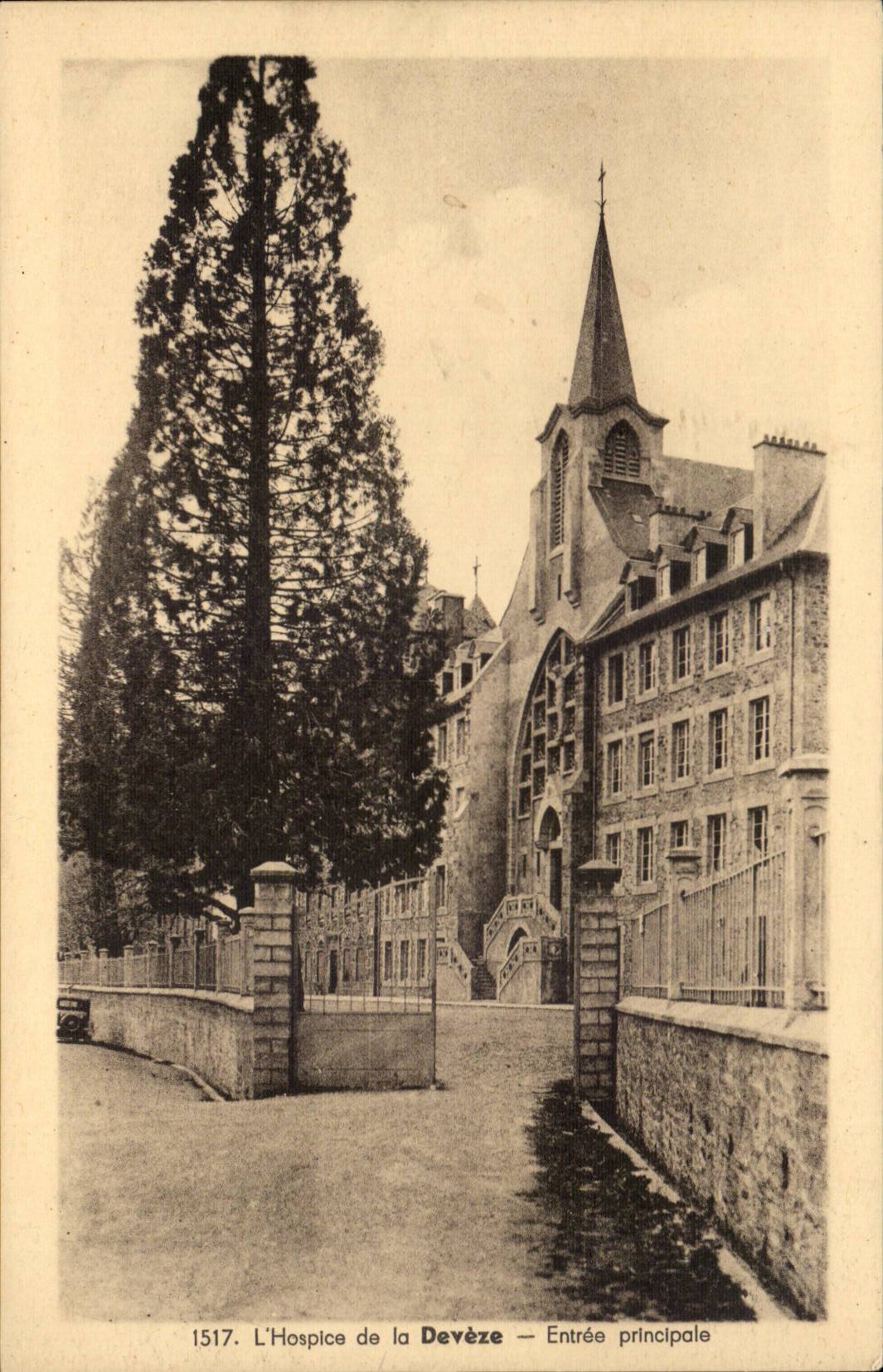 CPA the old people's home of Deveze Main entrance