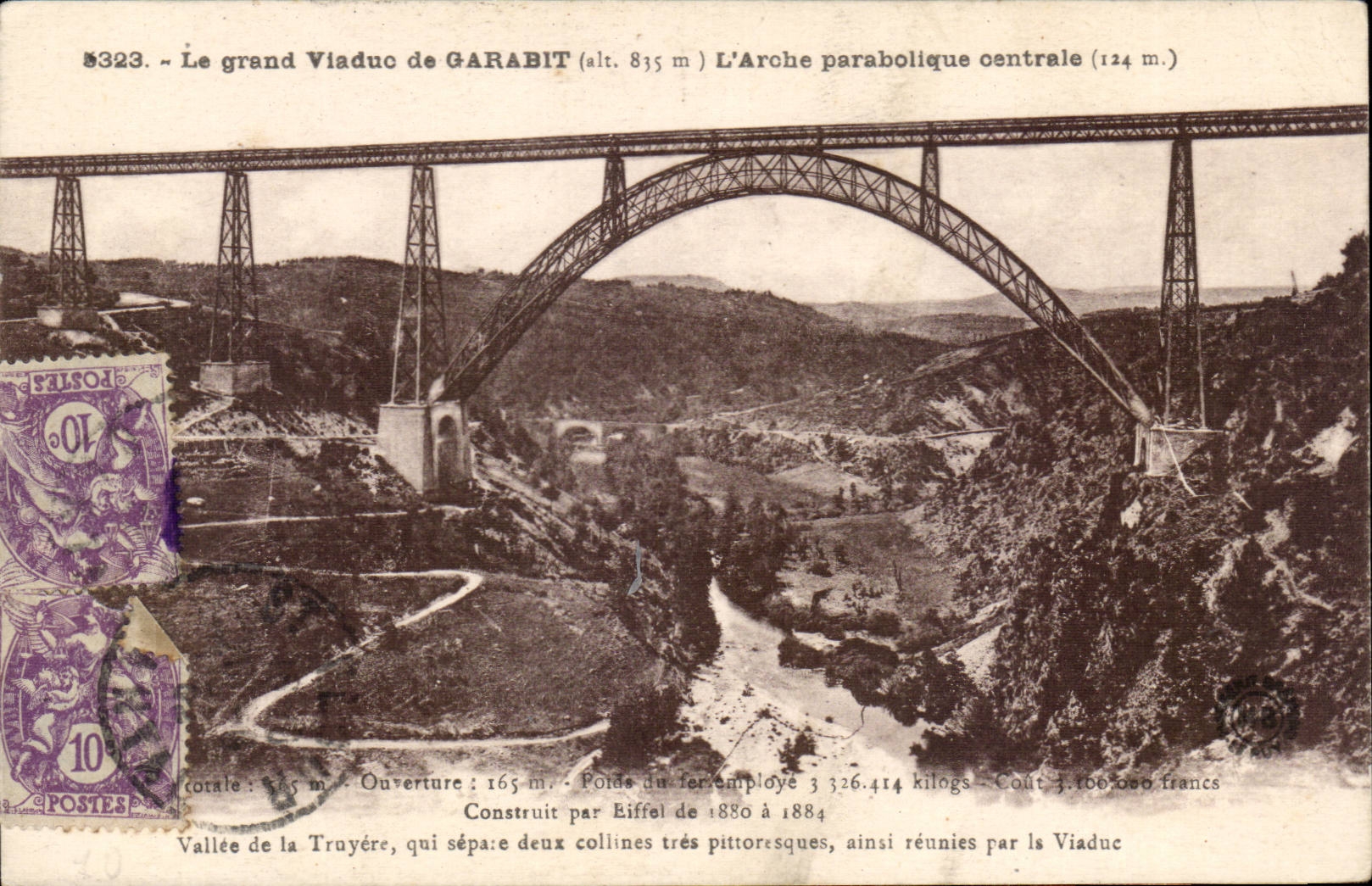 CPA the large viaduct of Garabit the central parabolic arch