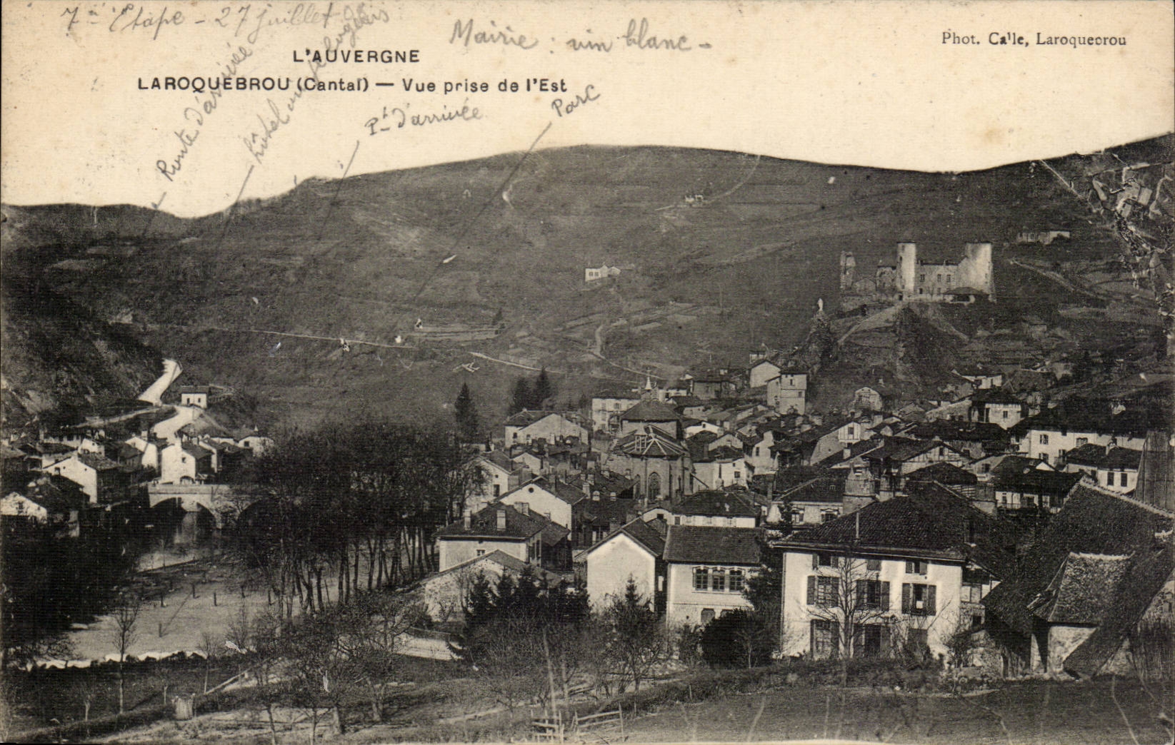 CPA Auvergne Laroquebrou Seen from of the East