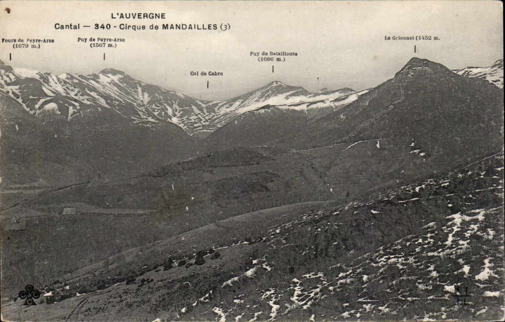 CPA Auvergne Cantal Circus of Mandailles