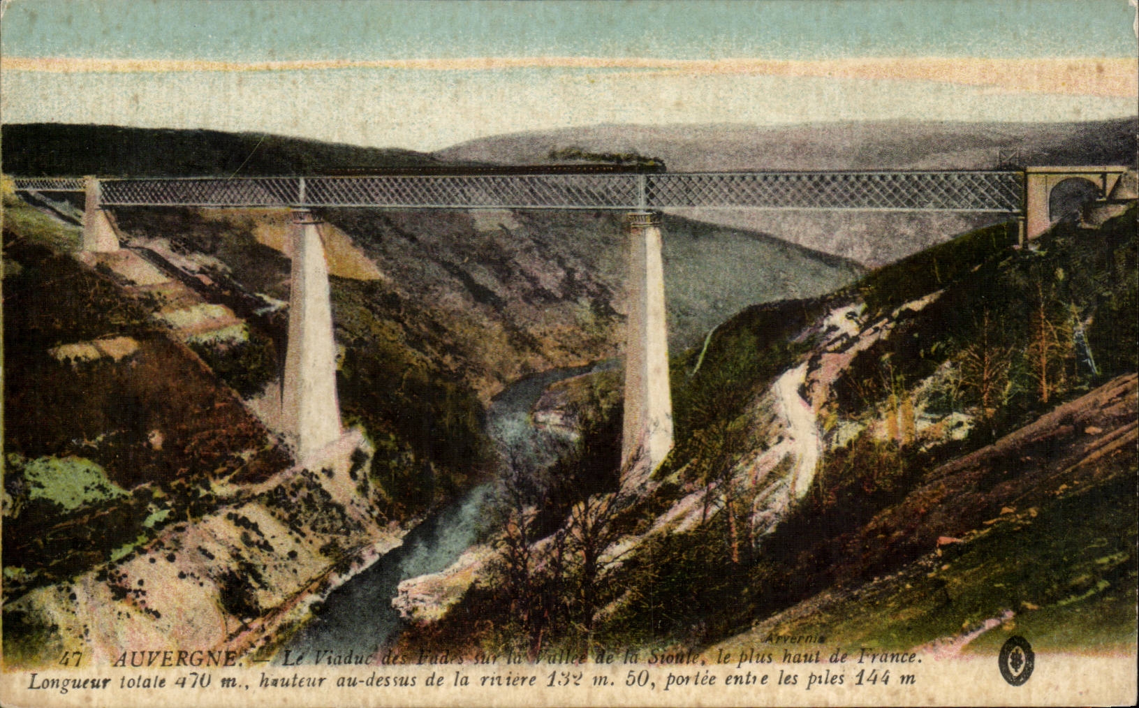 Auvergne CPA the viaduct of Insipid on the Valley of Sioule