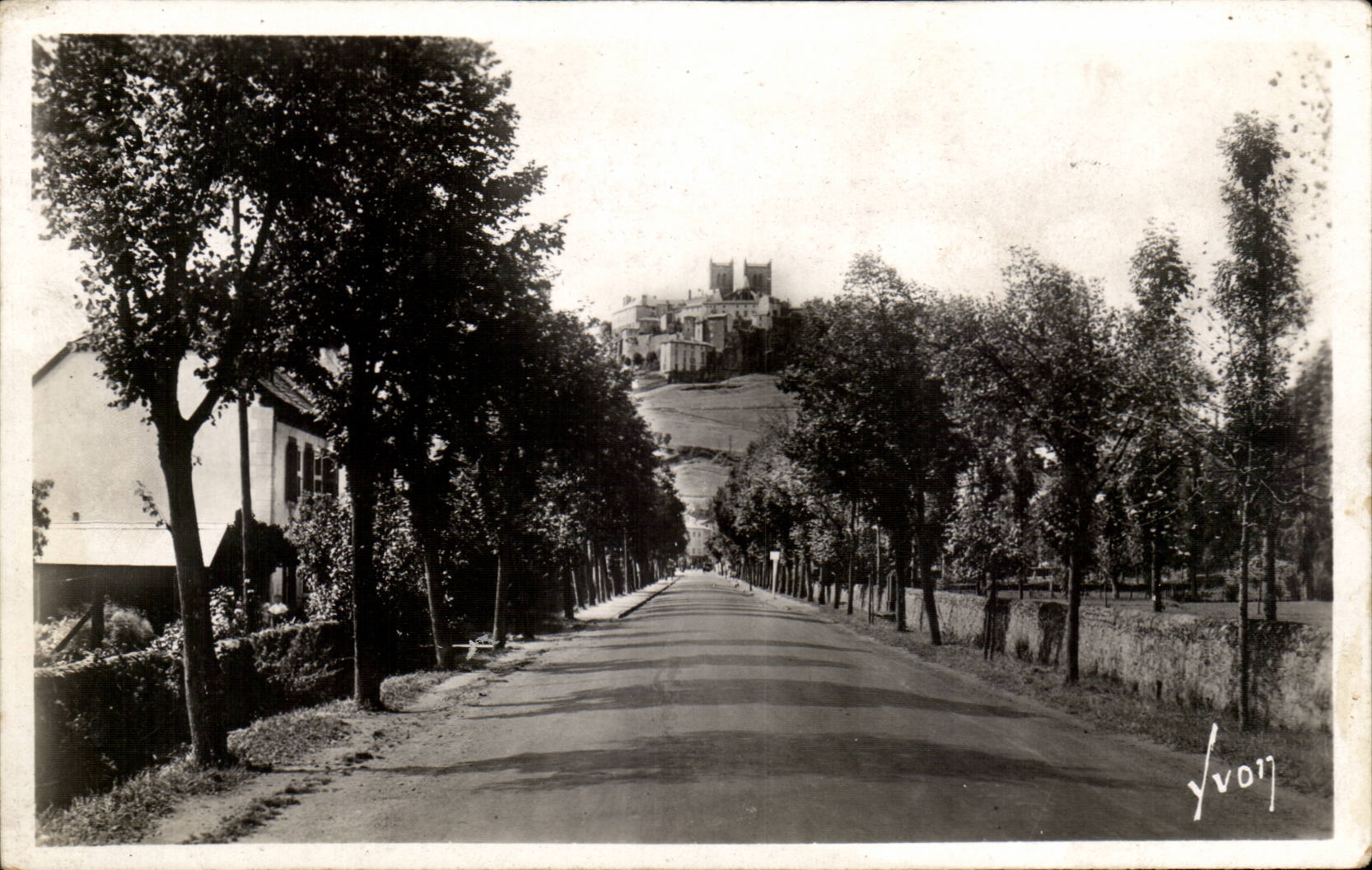 Auvergne CPA Saint Flour the city of the road of Massiac