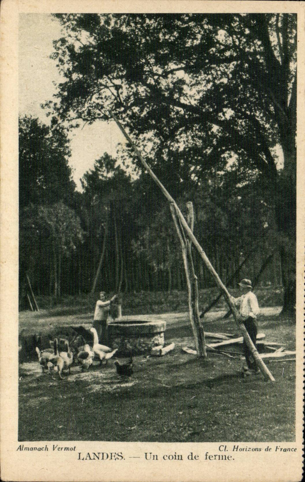 Moors of GAscogne CPA a corner of farm