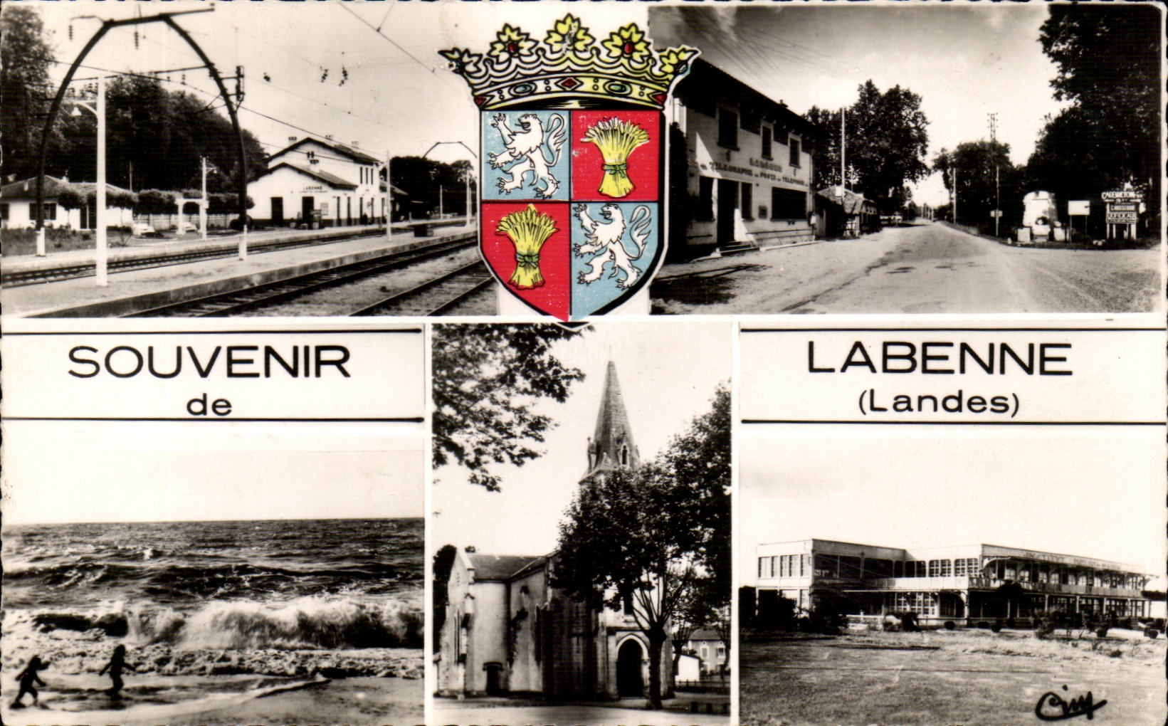 MODERN CARD Souvenir of Labenne (Moors)
