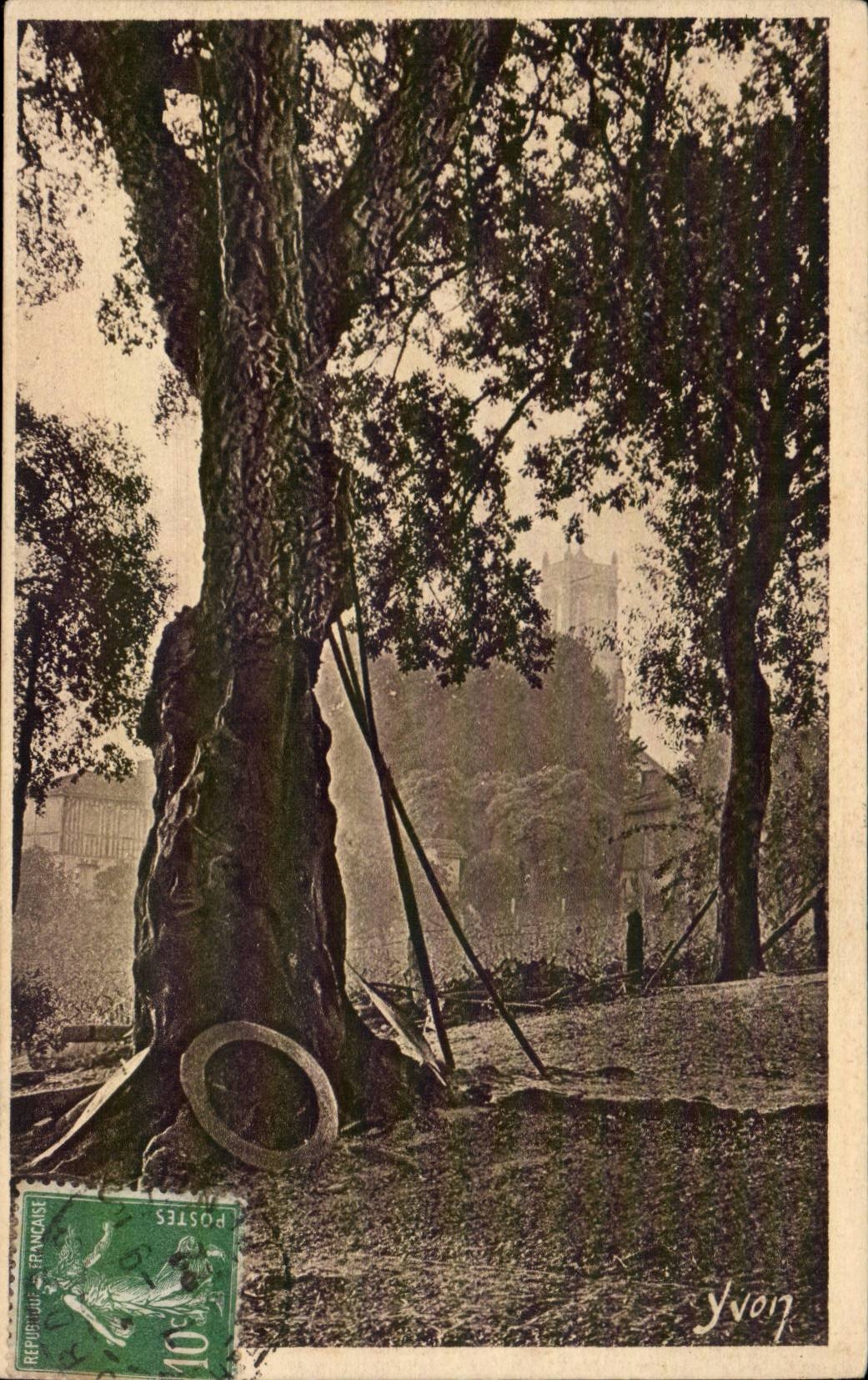 Moors of Gascogne CPA the Liege ancient oak