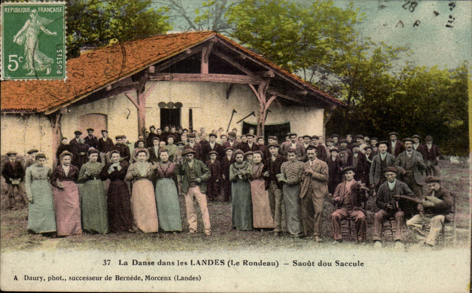 CPA dance in the Moors Saout dou Saccule TOP (folklore caps costume Rondeau)