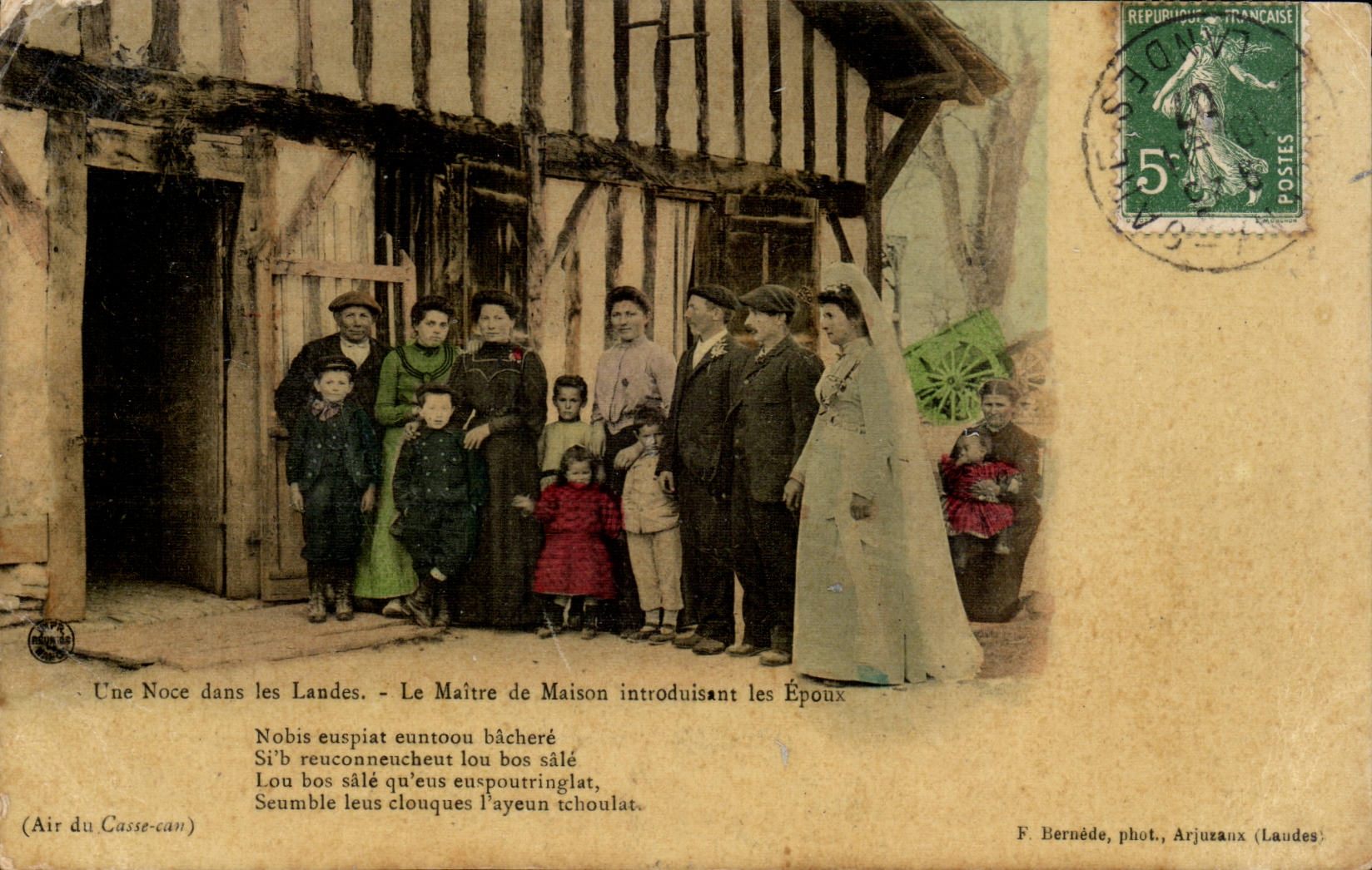 A wedding in Moors CPA the host introducing the husbands