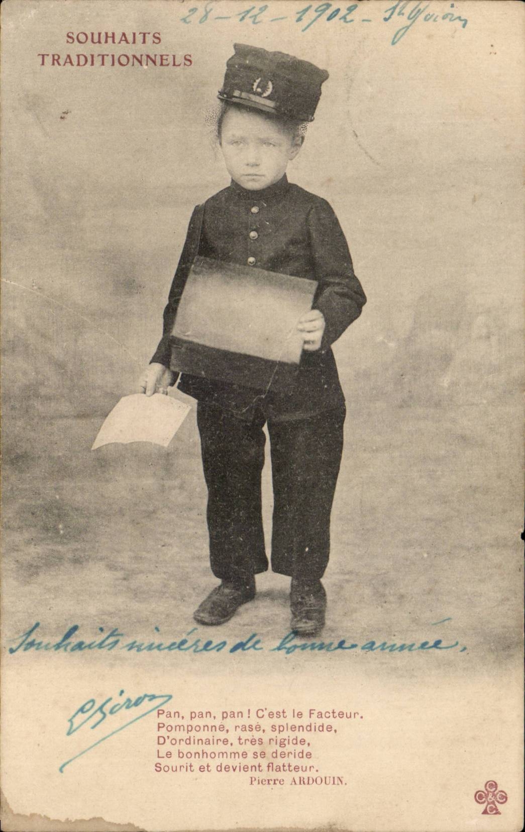 Traditionelles CPA Soihaits Kind (Postangestelltfaktor)