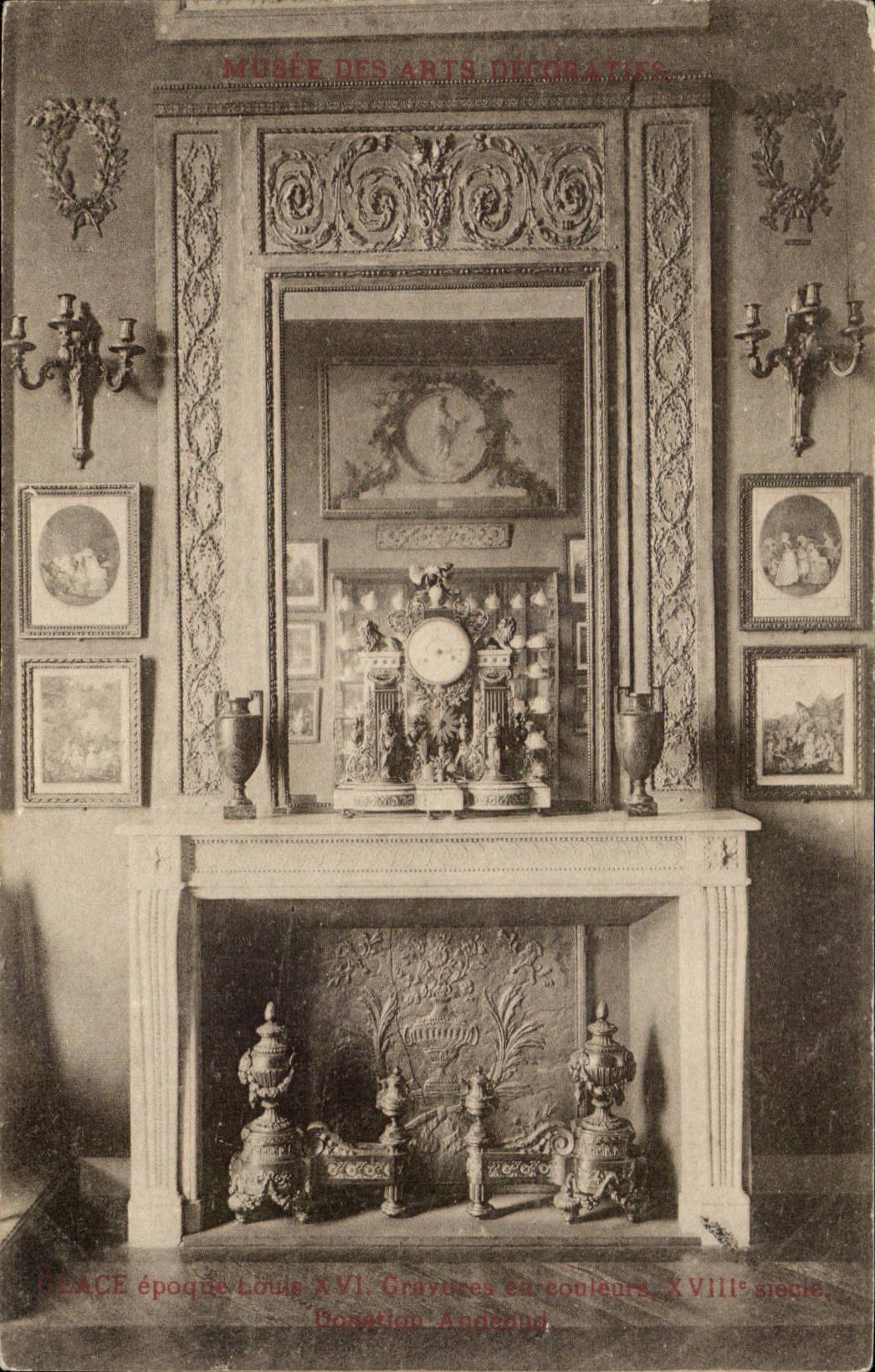 Paris CPA Musee des Arts Decoratifs Glace Epoque Louis XVI