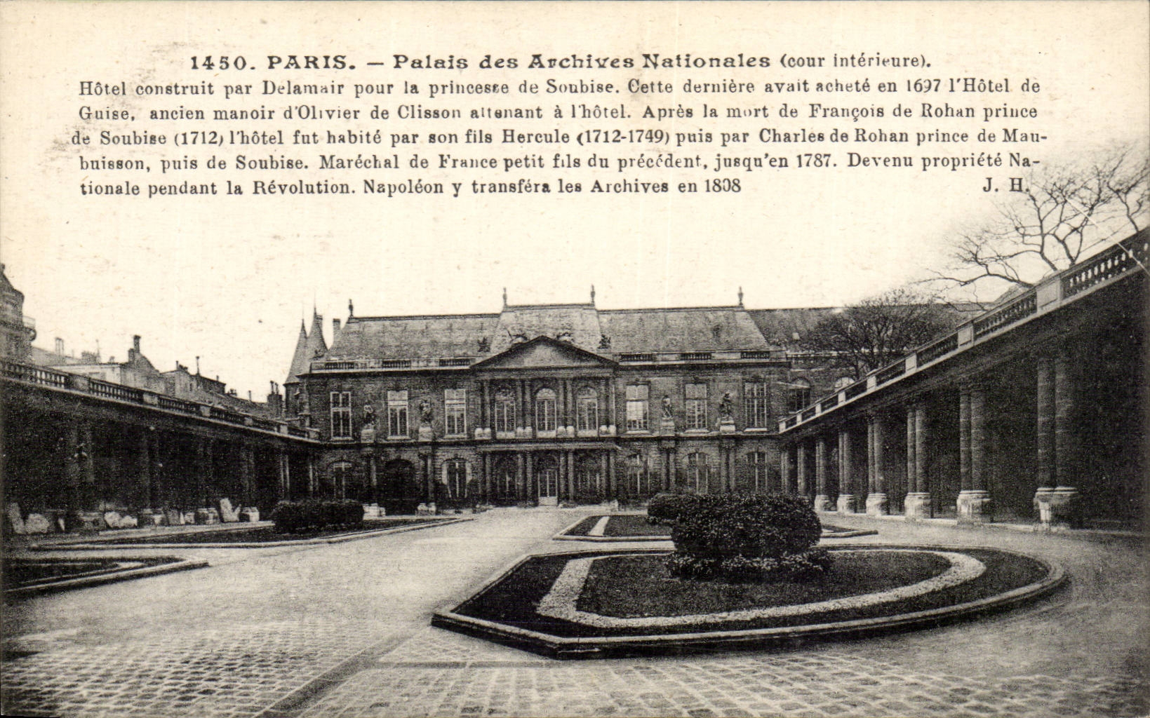 Paris CPA Palais des Archives Nationales