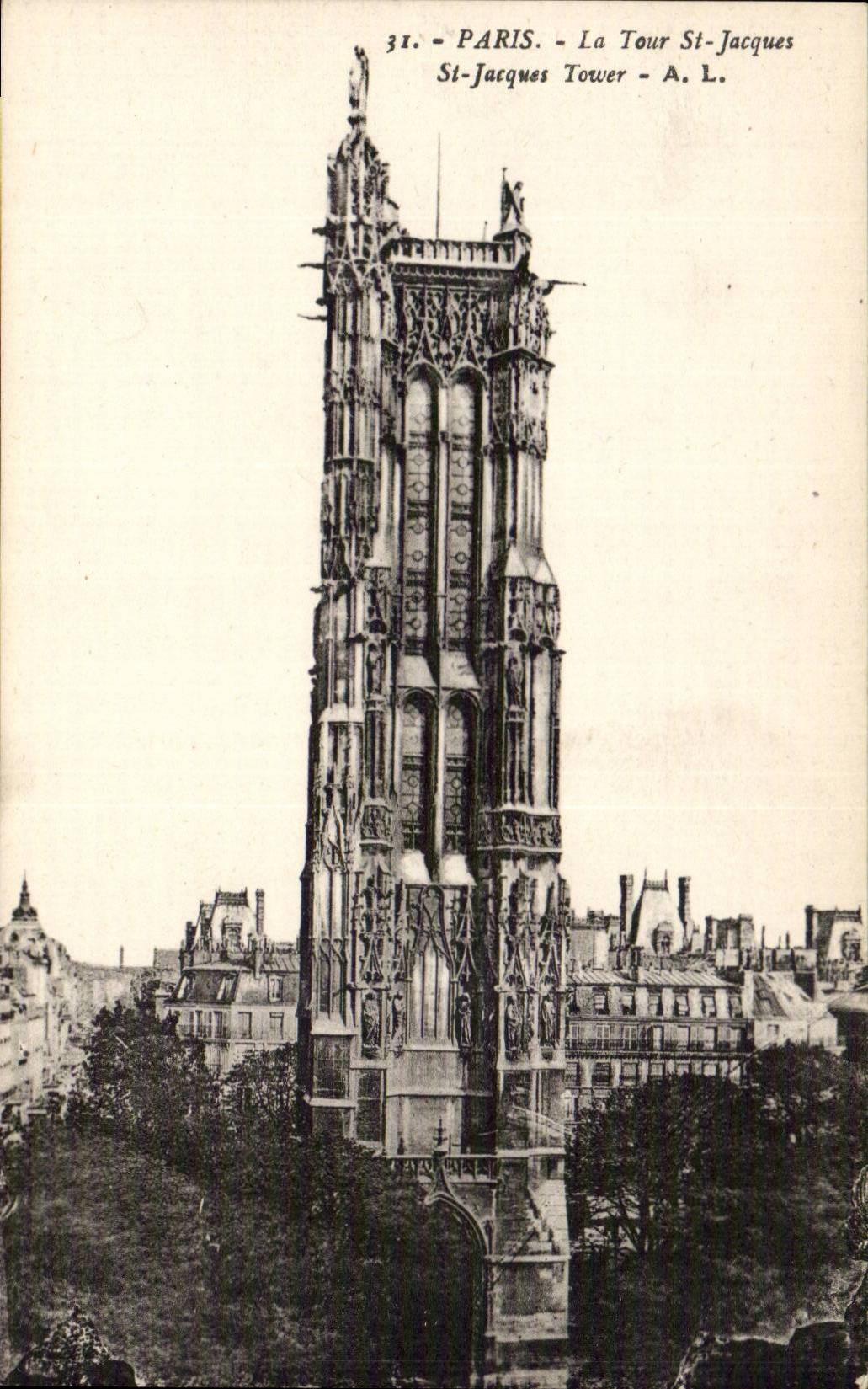 Paris CPA La Tour St Jacques 