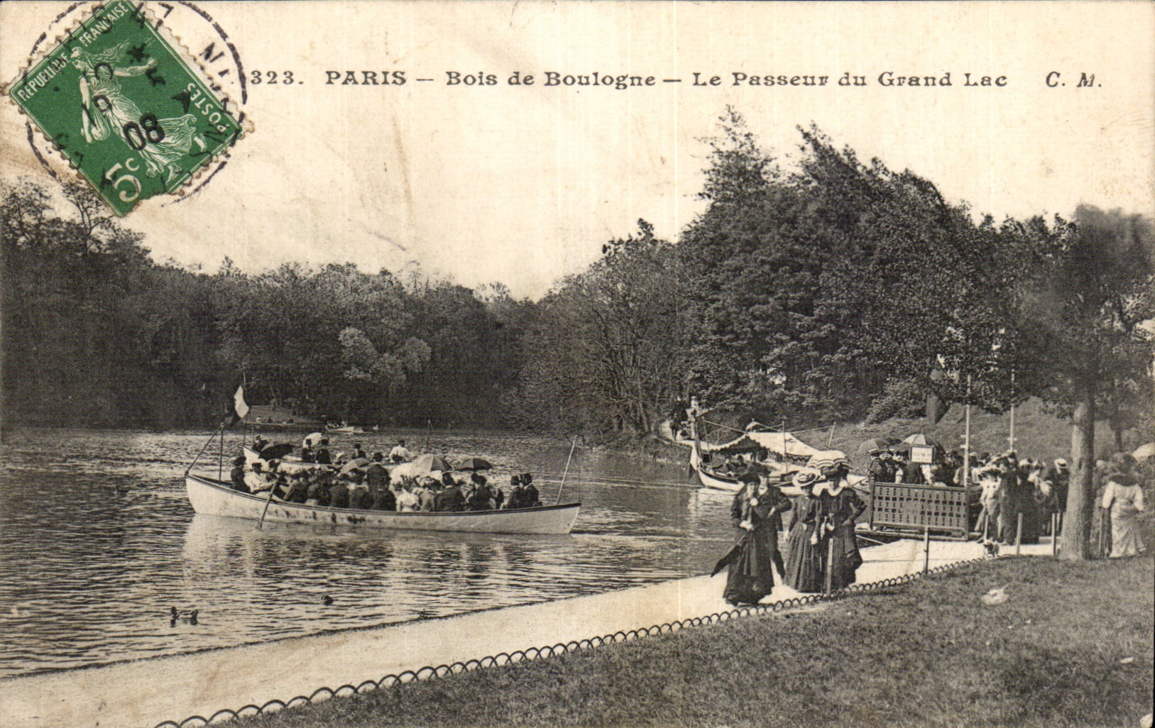 Paris CPA Bois de Boulogne Le passeur du grand lac