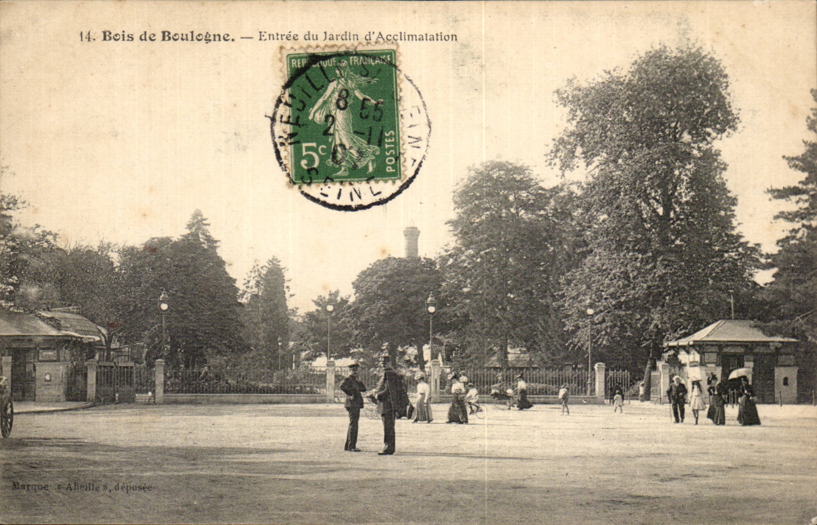 Paris CPA Bois de Boulogne entree du jardin d'acclimatation
