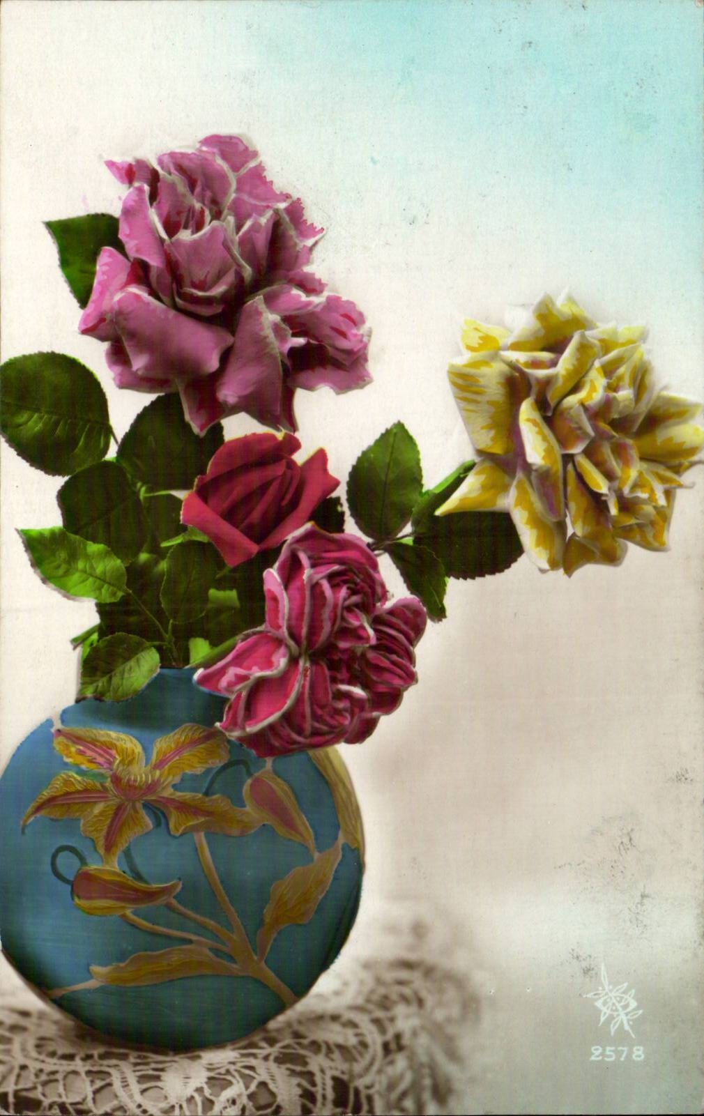 CPA Fantasy Flowers Roses