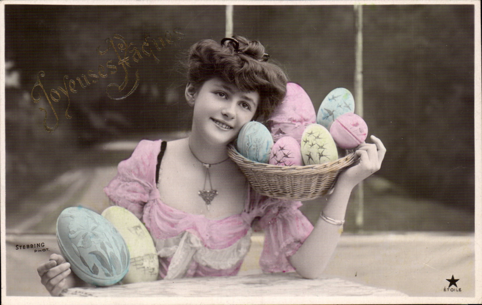 CPA Fantasy Woman Easter eggs Easter