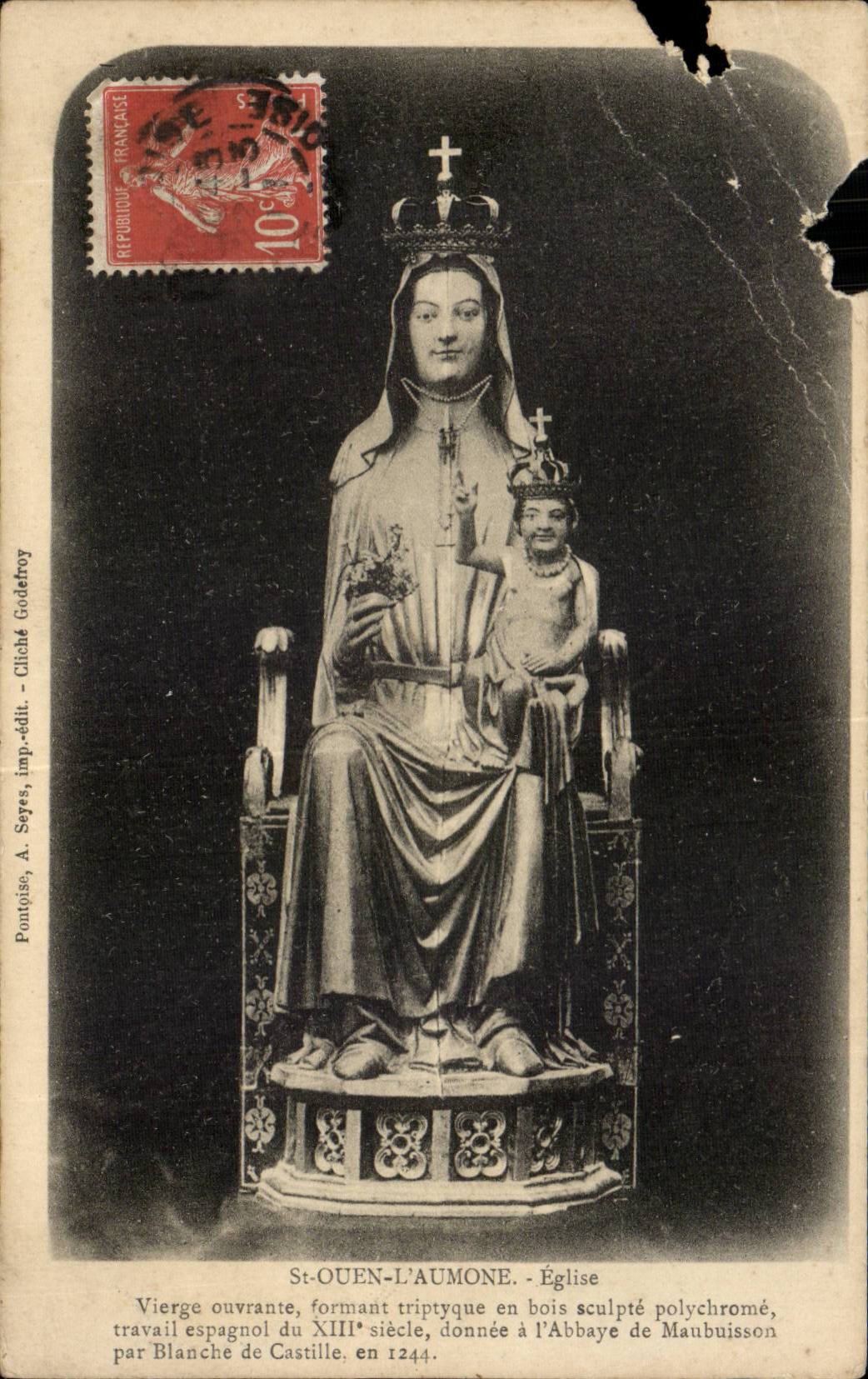 Saint Ouen alms CPA Church