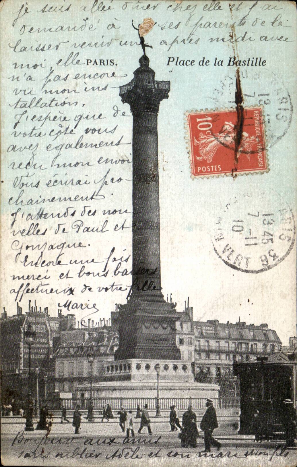 Paris CPA Places Bastille