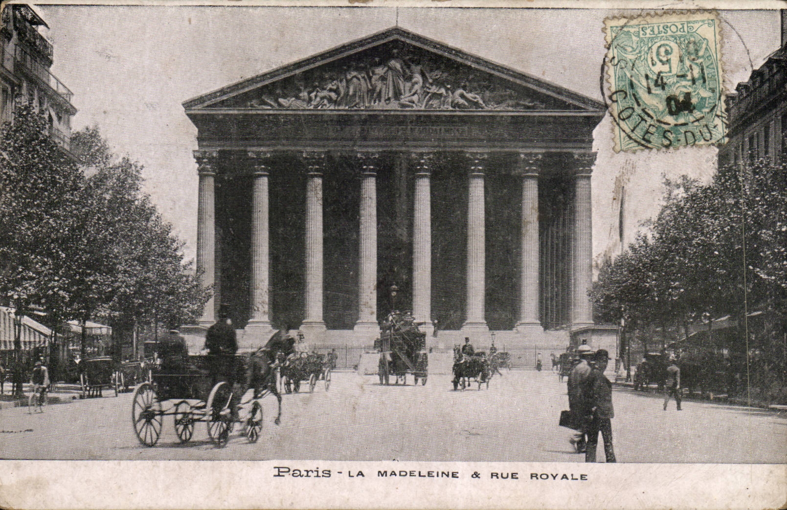 Paris CPA La Madeleine et Rue Royale