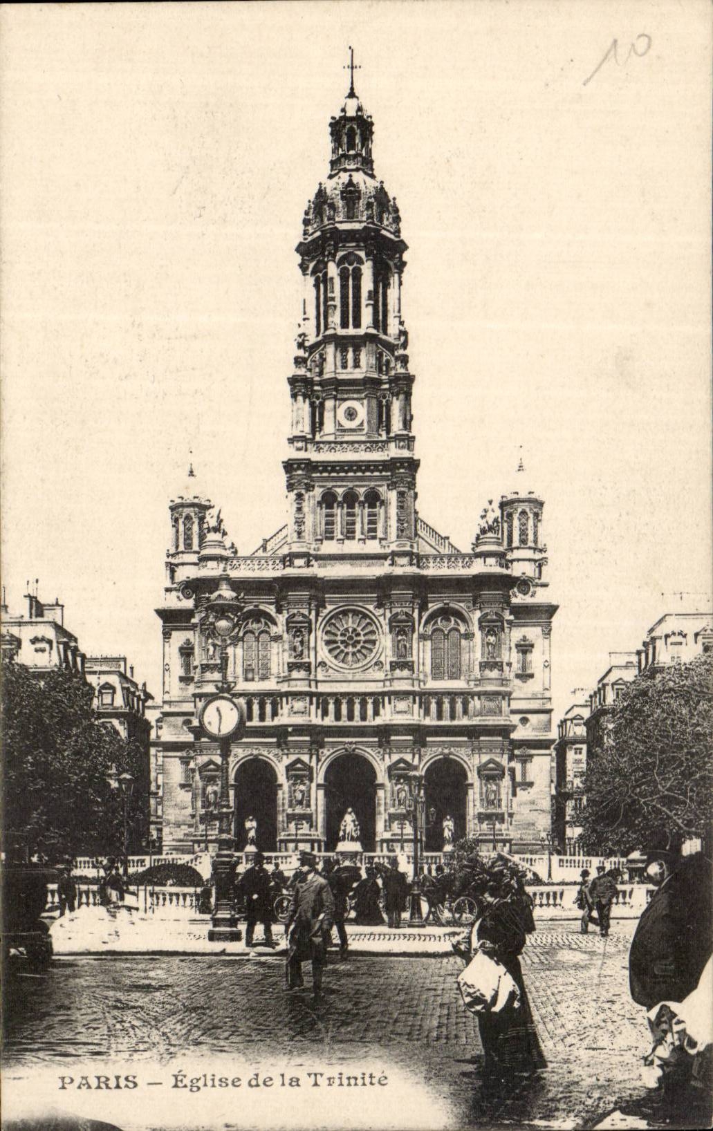 Paris CPA Eglise de la TRinite