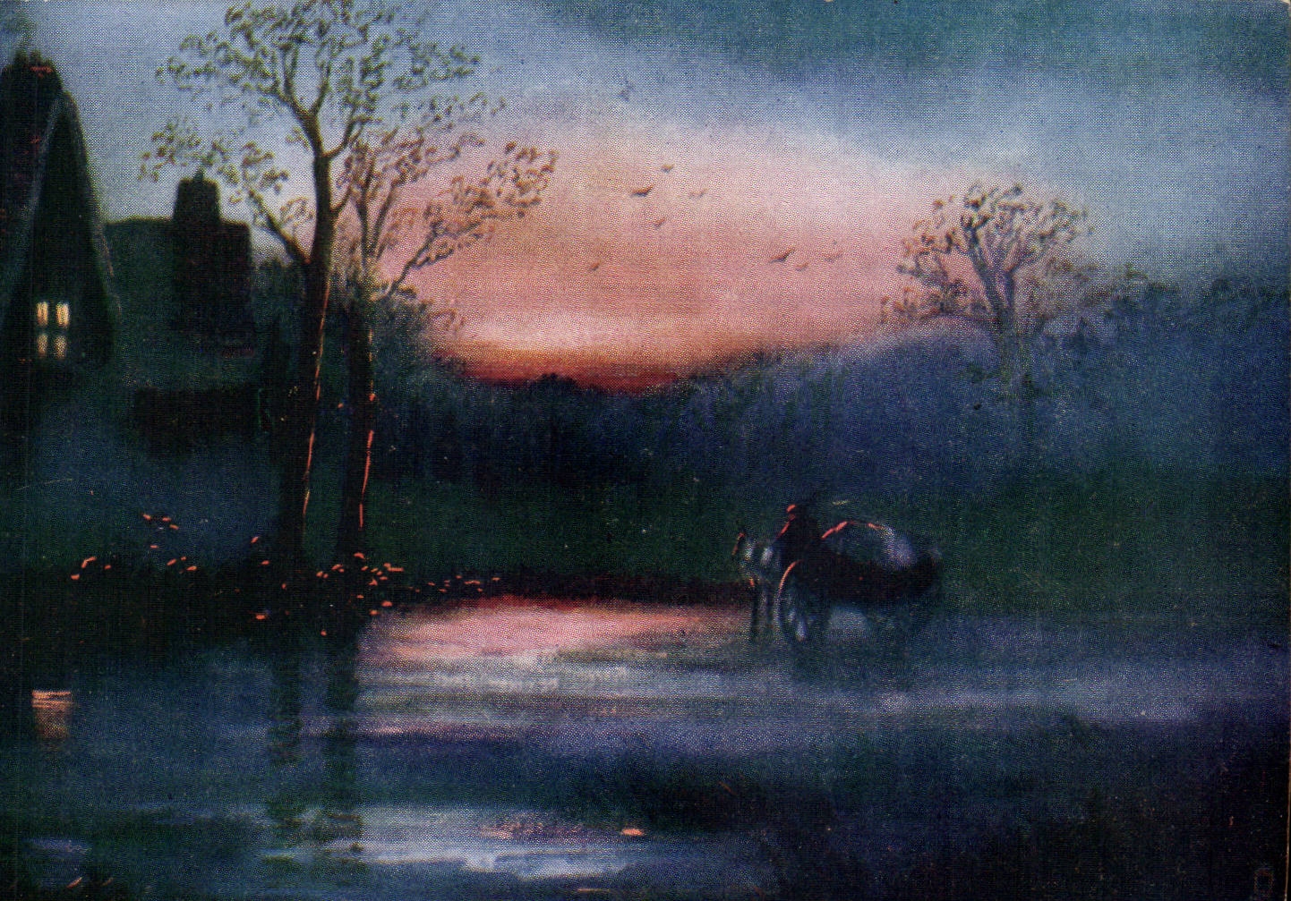 CPA Fantasy Landscape Entrance of village