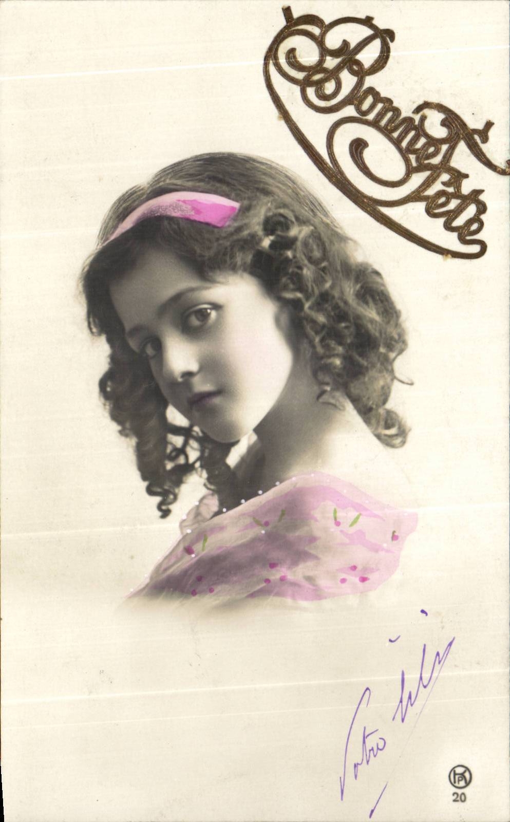 CPA Phantasie-gutes Kind feiert