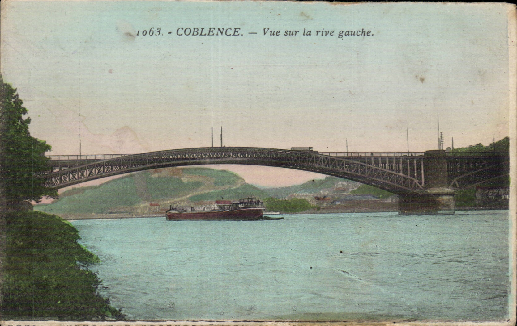 CPA Coblentz Seen on left bank