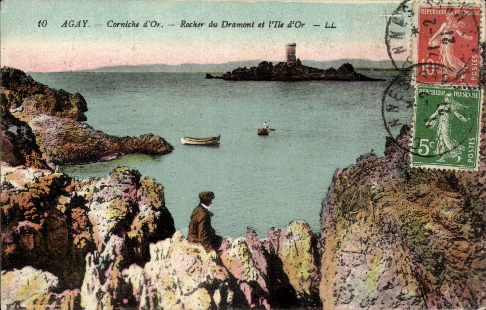 Agay CPA Rocher du Dramont et l'ile d'or