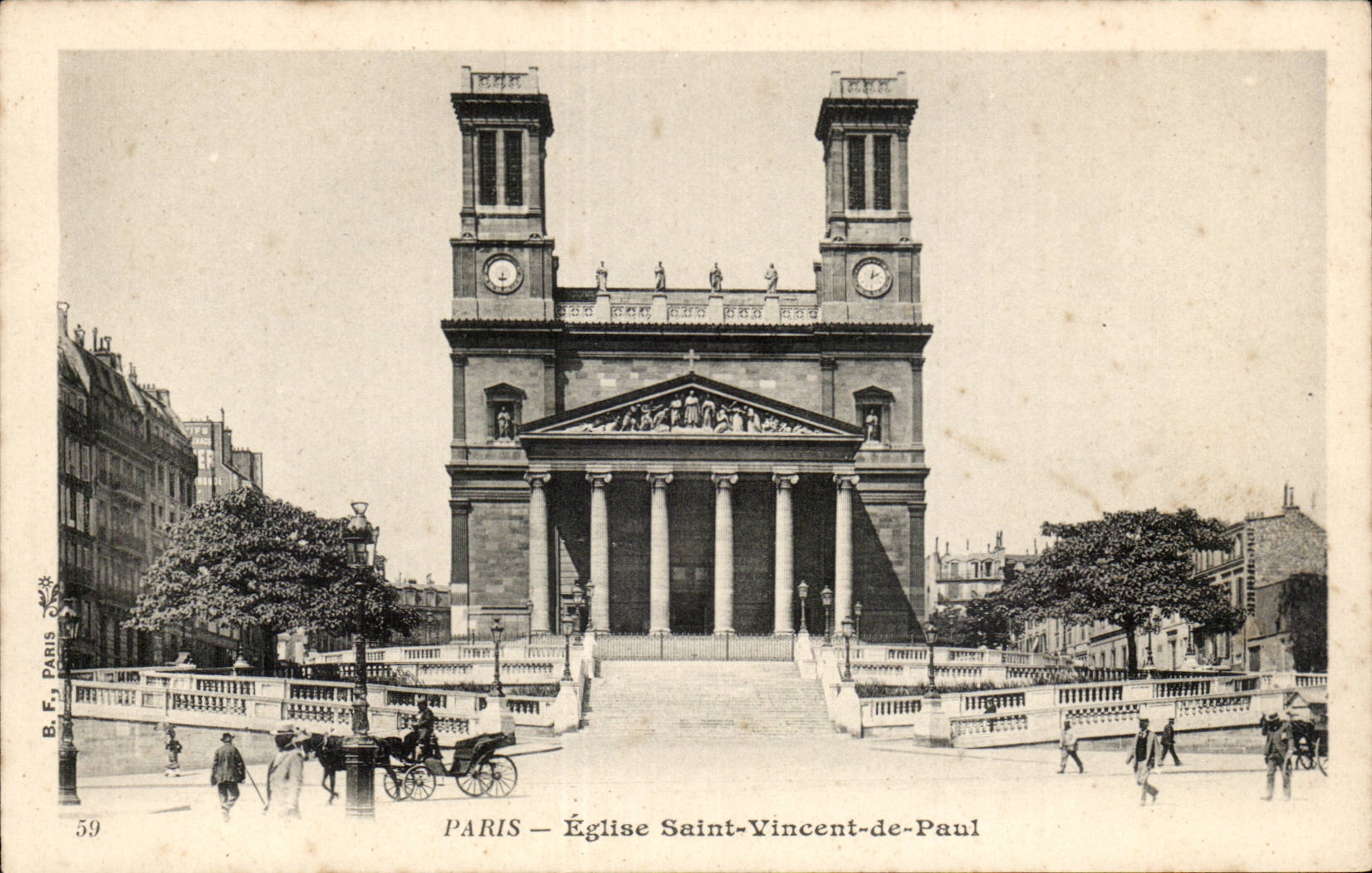 Paris CPA Church Saint Vincent of Paul