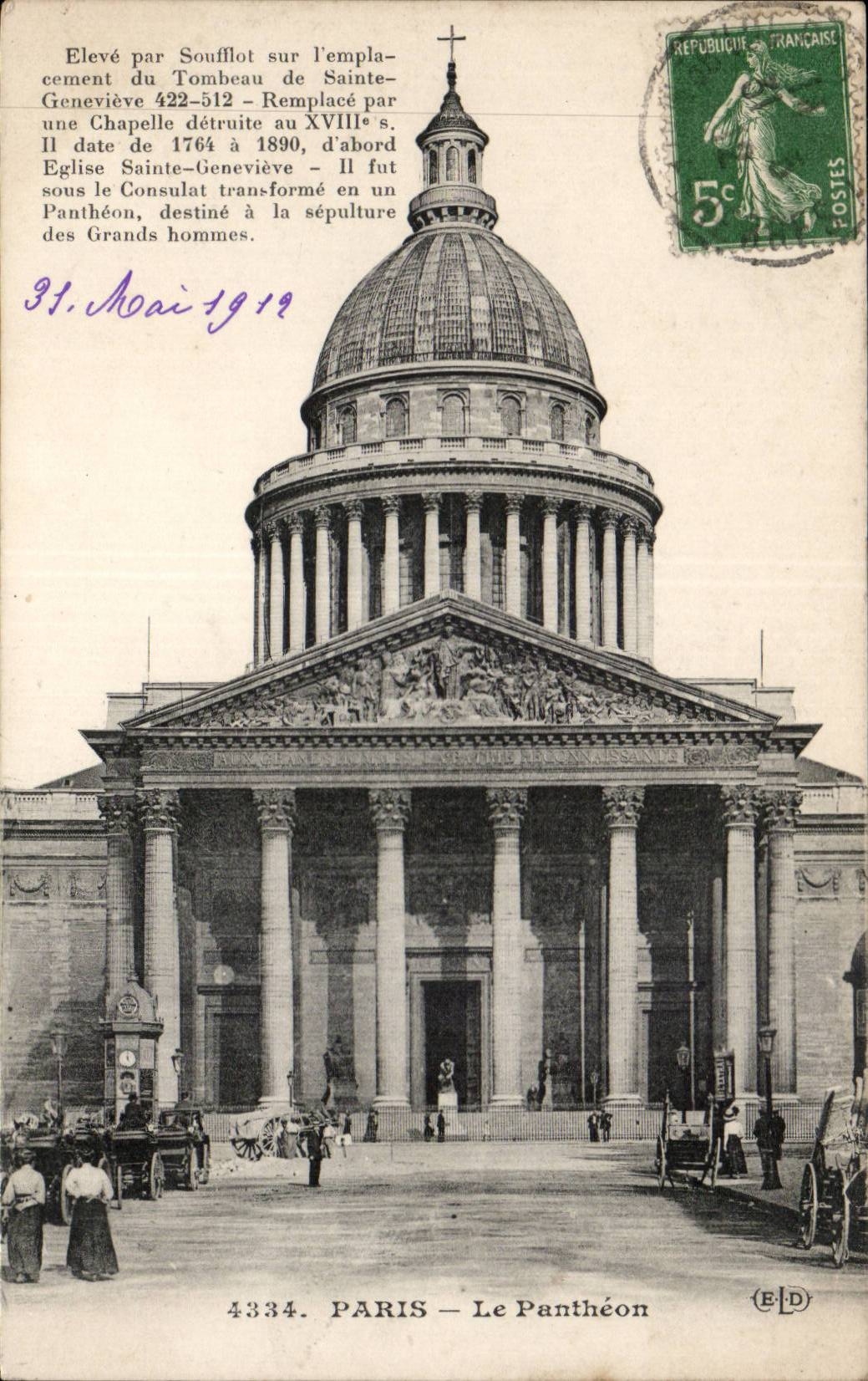 Paris CPA the Pantheon