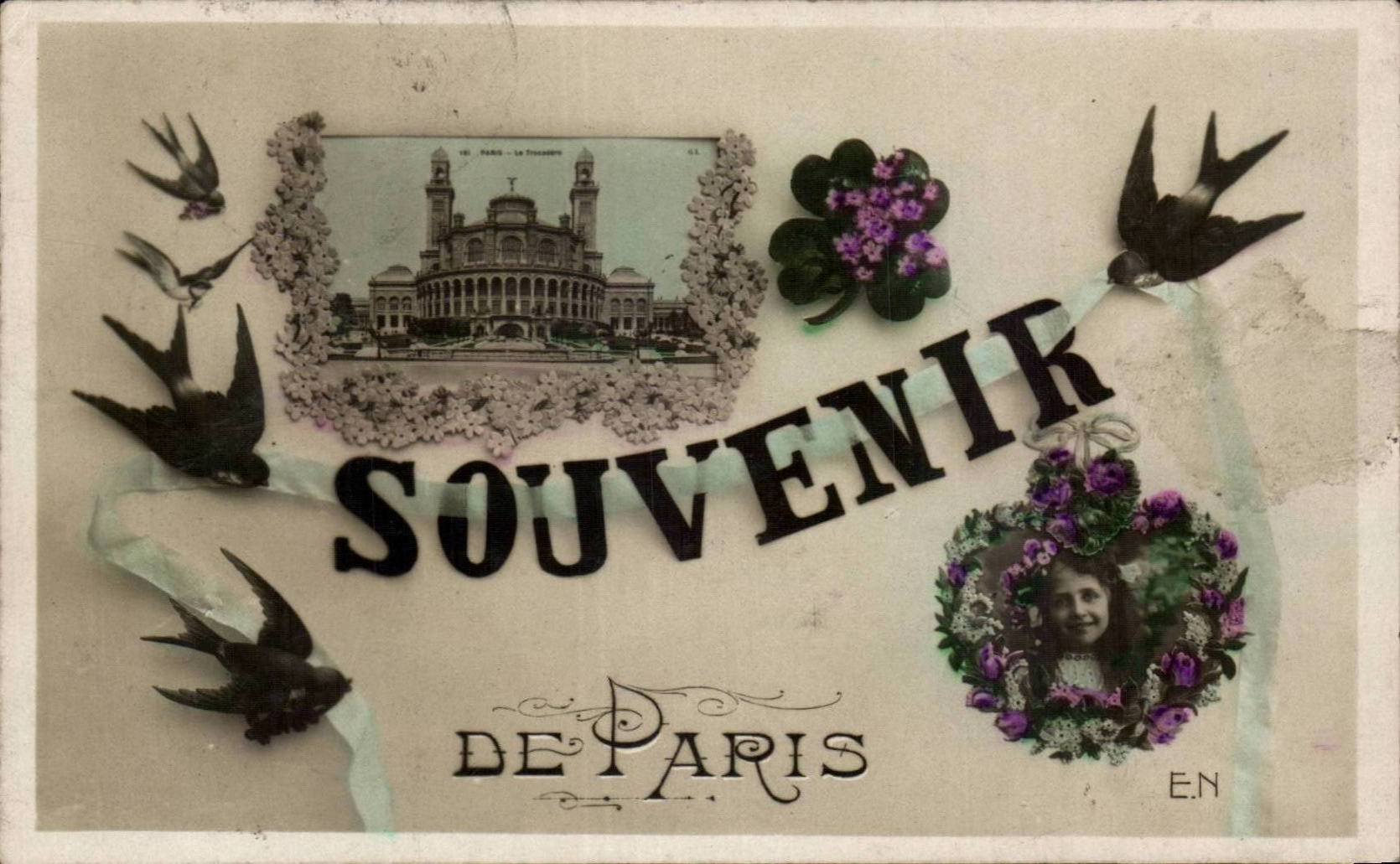 Paris CPA Trocadero Souvenir