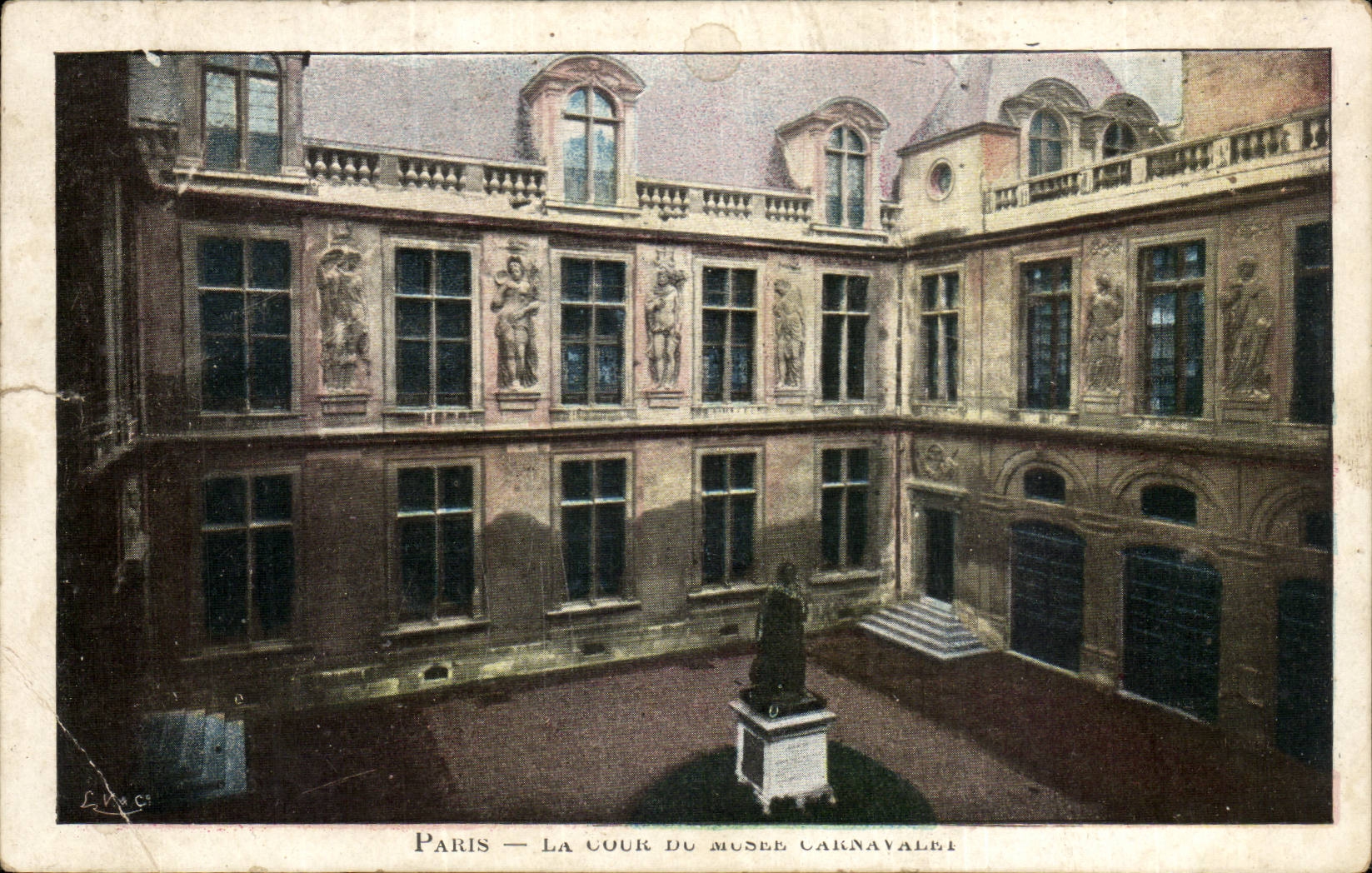 Paris CPA court of the Carnavalet museum