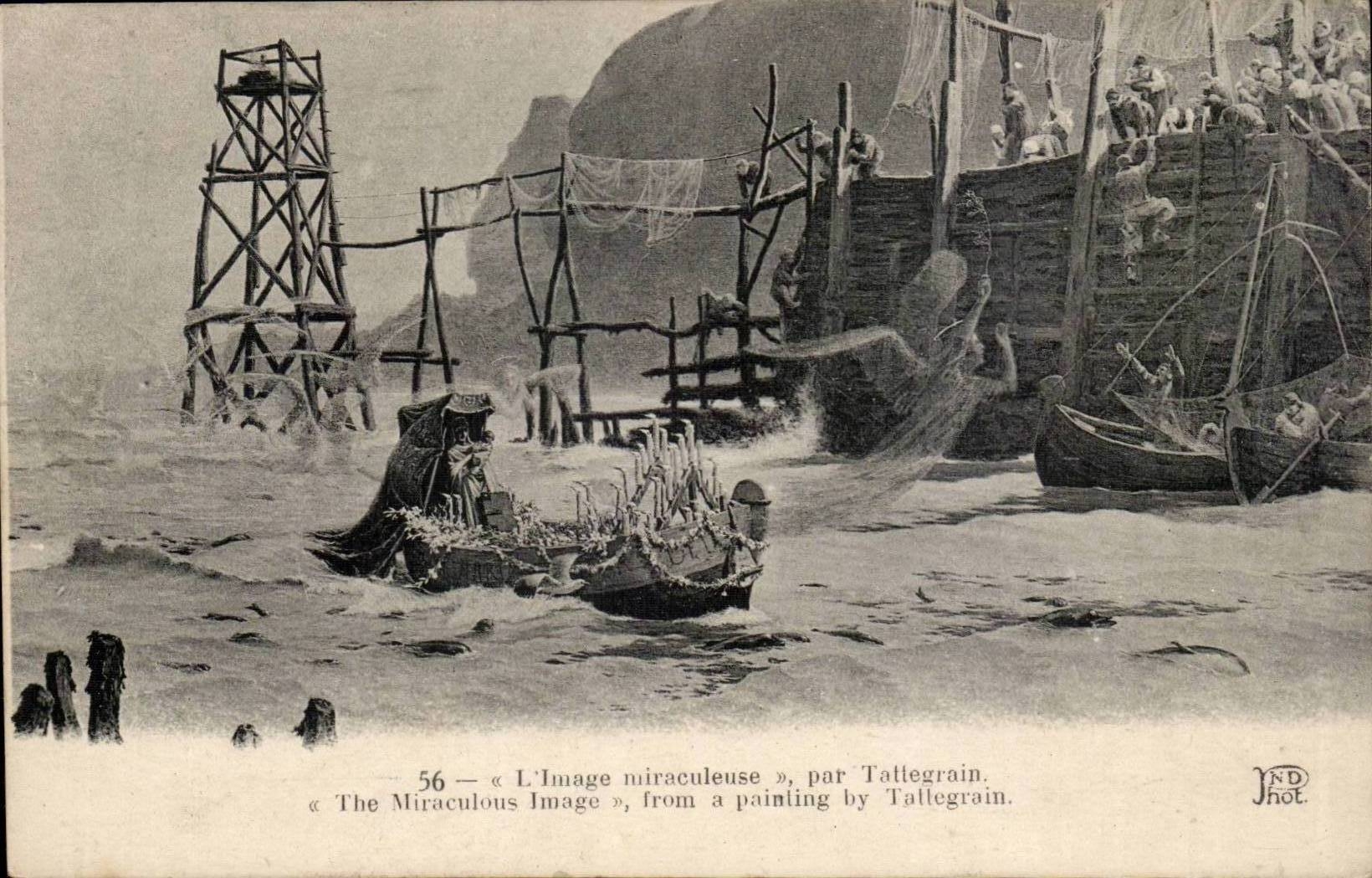 CPA Fantaisie L'image miraculeuse par Tattegrain