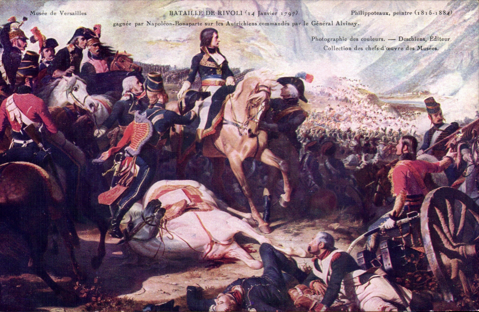 Museum of Versailles CPA Battles of Rivoli (January 14th 1797) Napoleon Bonaparte