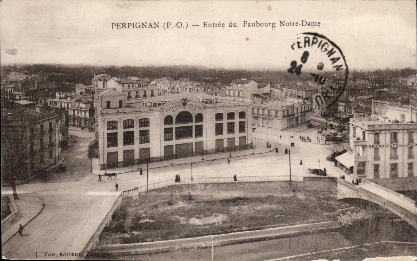 Perpignan CPA Entree du faubourg Notre Dame