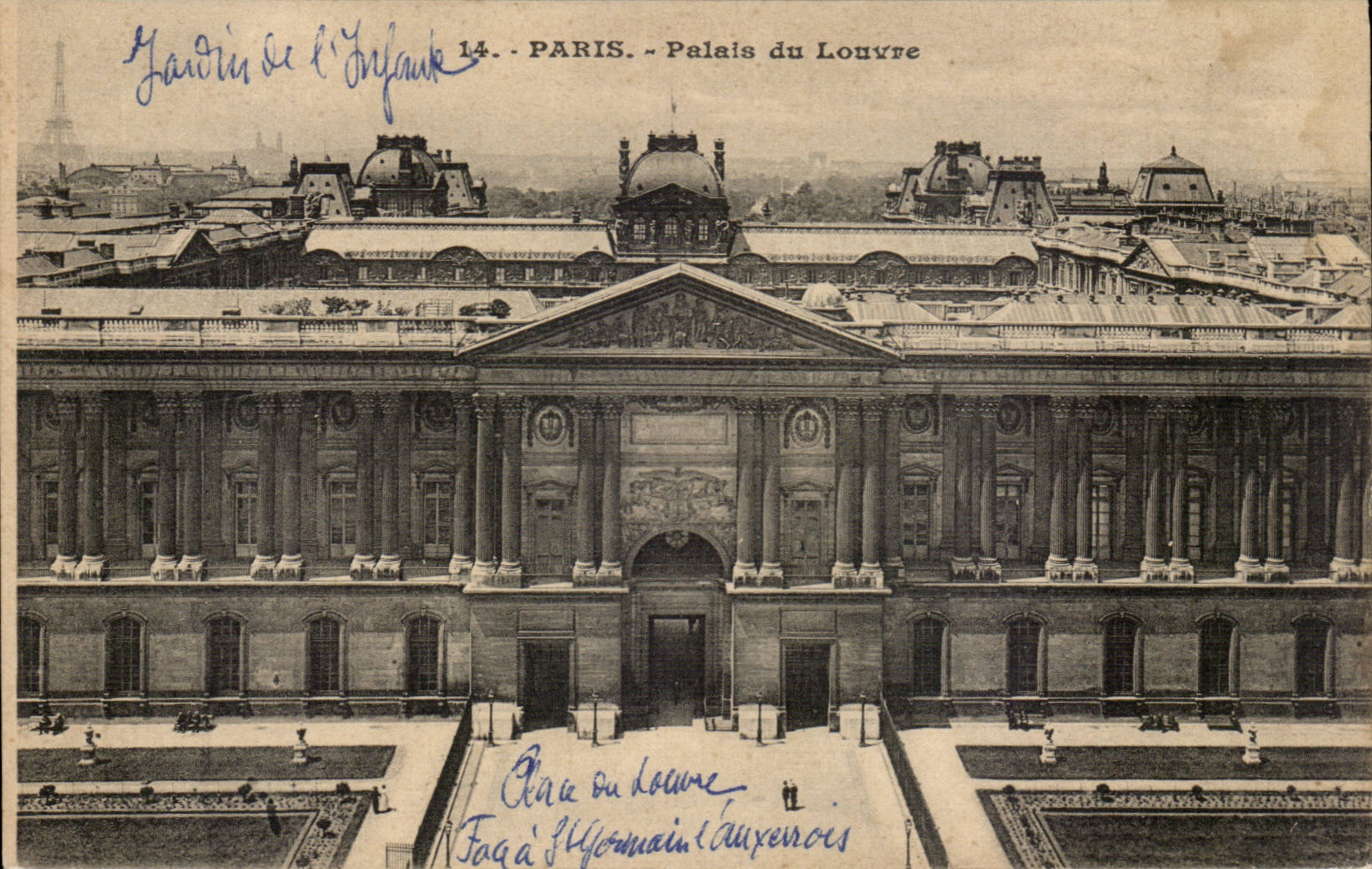Paris CPA Palais du Louvre