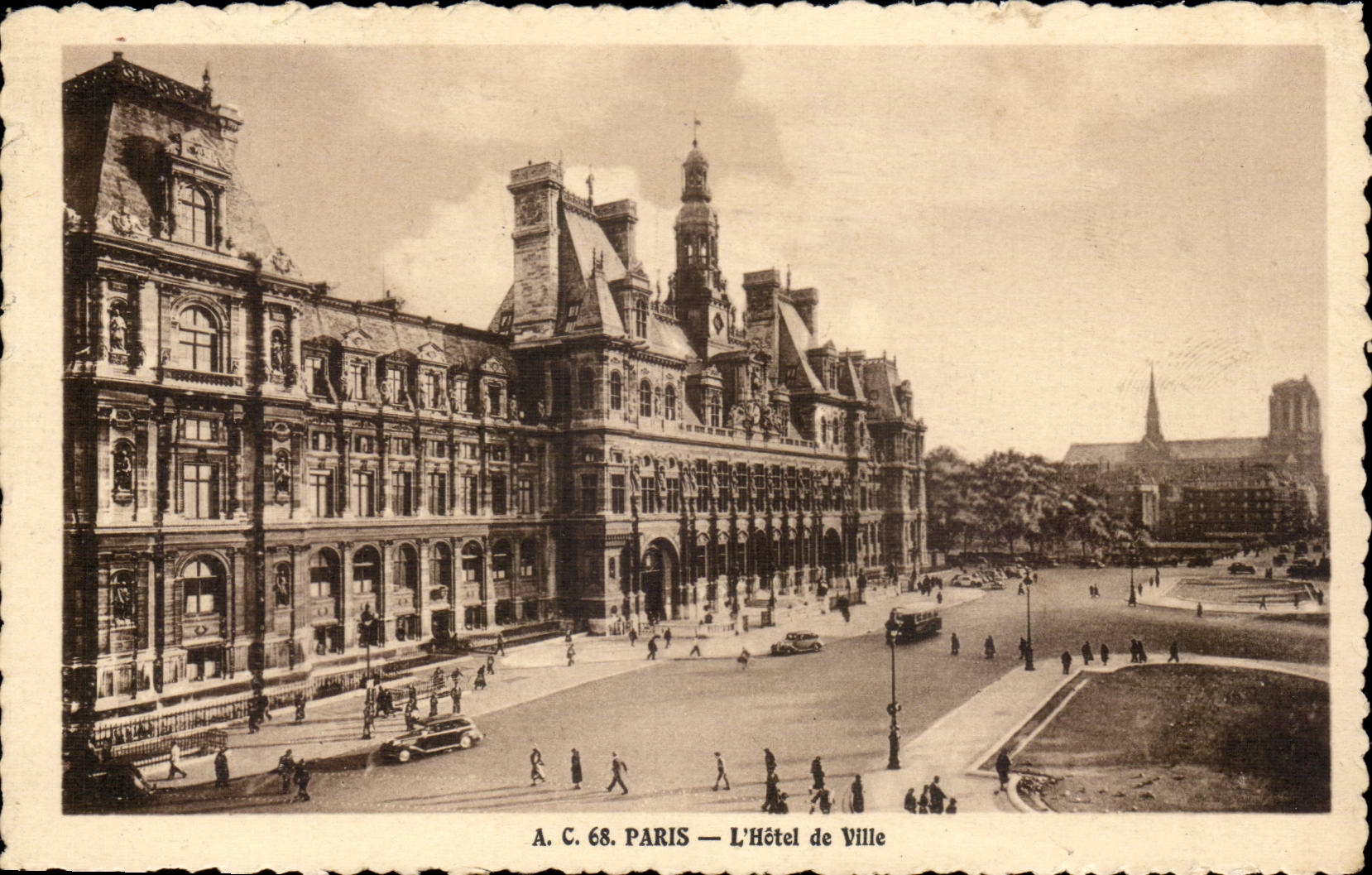 Paris CPA L'hotel de ville
