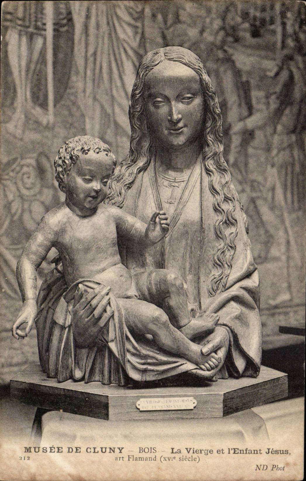 CPA Paris Museum of Cluny the virgin and the Jesus child