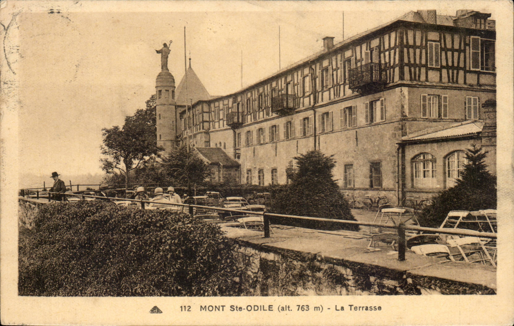 Str Odile CPA anbringen die Terrasse