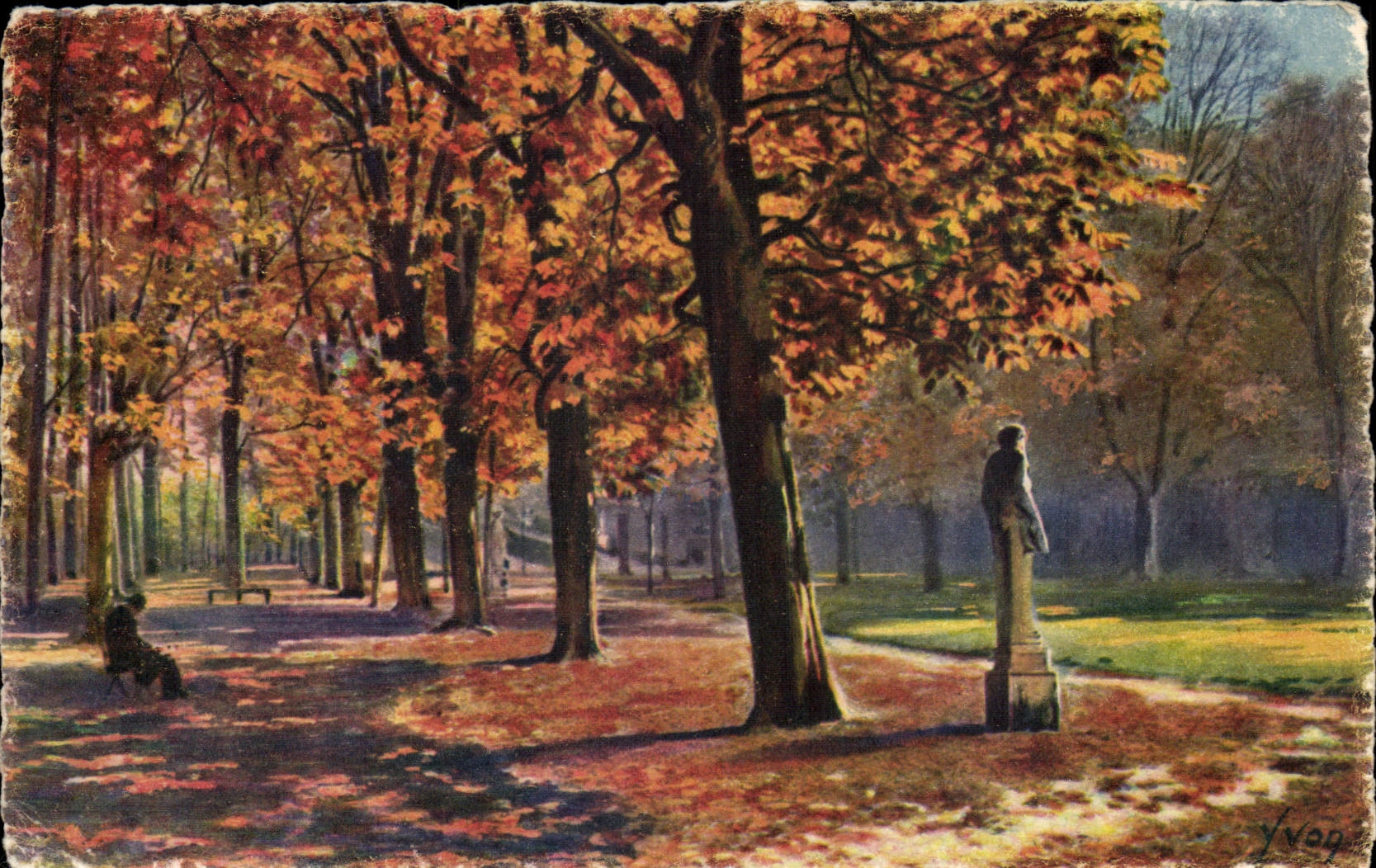 CPA Splendors and charms of Versailles Allee of Bacchus