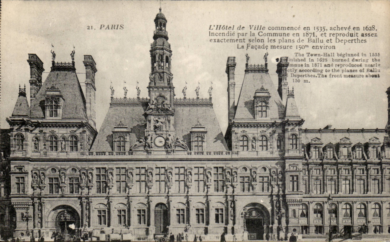 Paris CPA L'hotel de ville