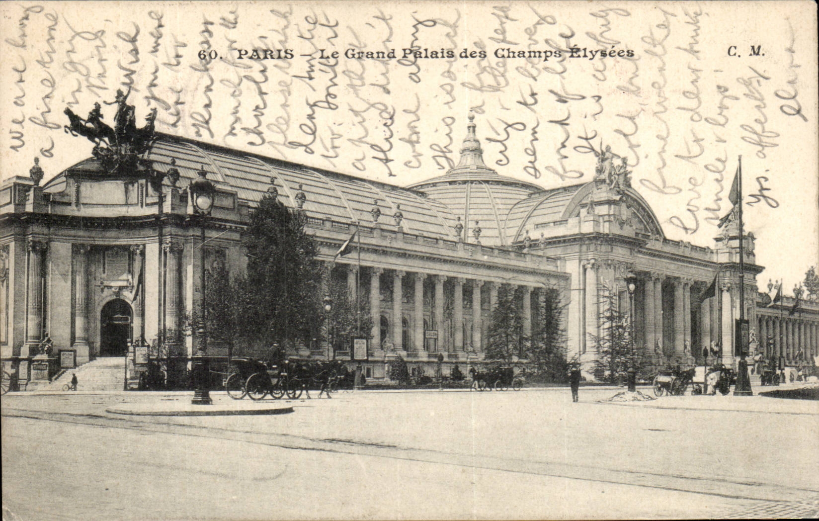 Paris CPA the Grand Palais of the Champs Elysees