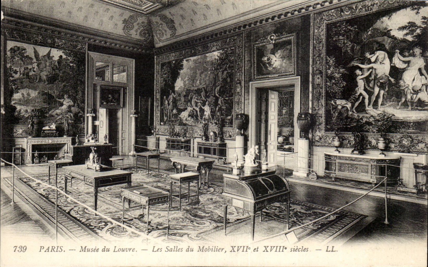 Paris CPA Musee du Louvre Les salles du mobilier 17e et 18eme