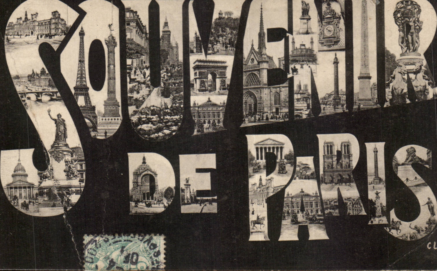 Paris CPA Souvenir