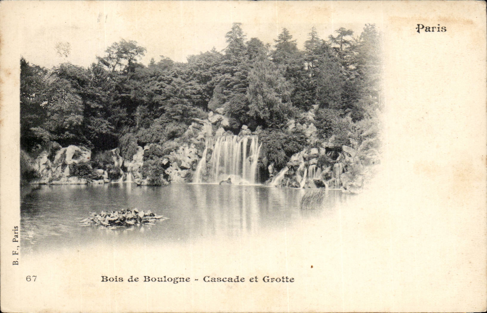 Paris CPA Bois de Boulogne Cascade et grotte