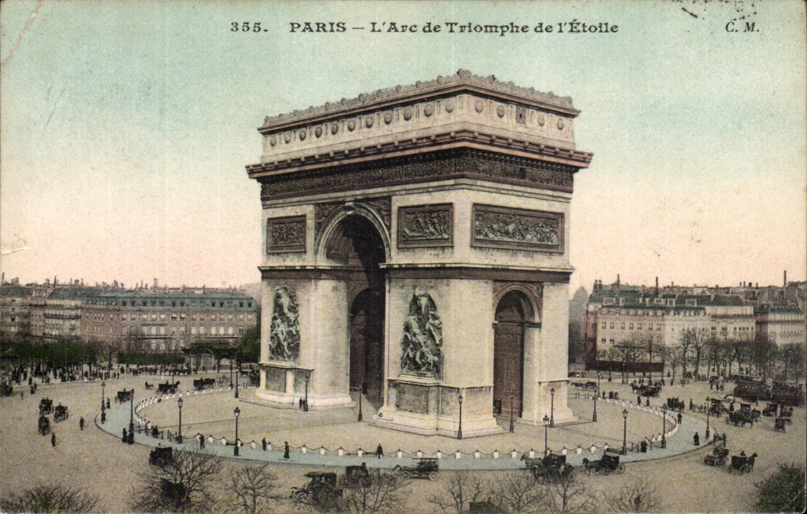 Paris CPA Arc de Triomphe of star