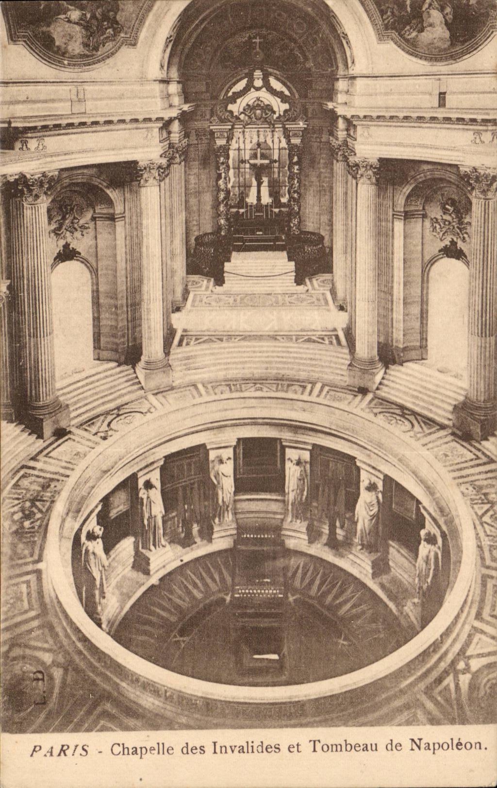 Paris CPA Vault of Invalides and tomb of Napoleon