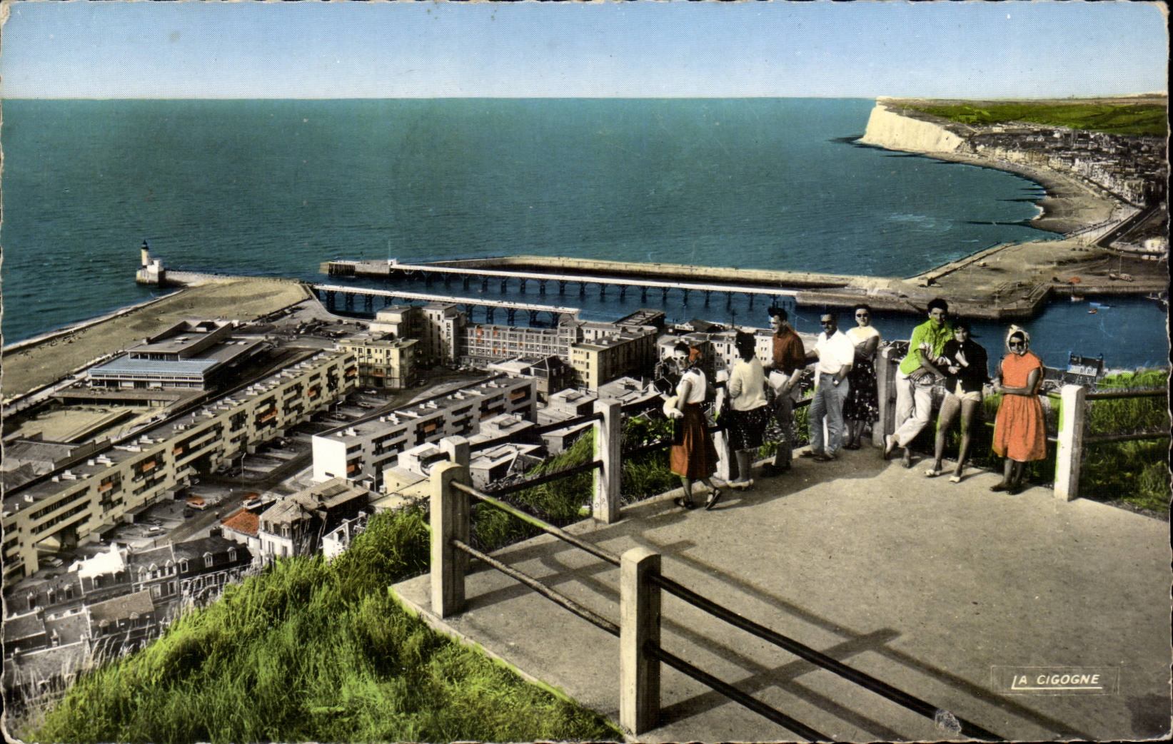 Treport CPA gesehen von den Terrassen