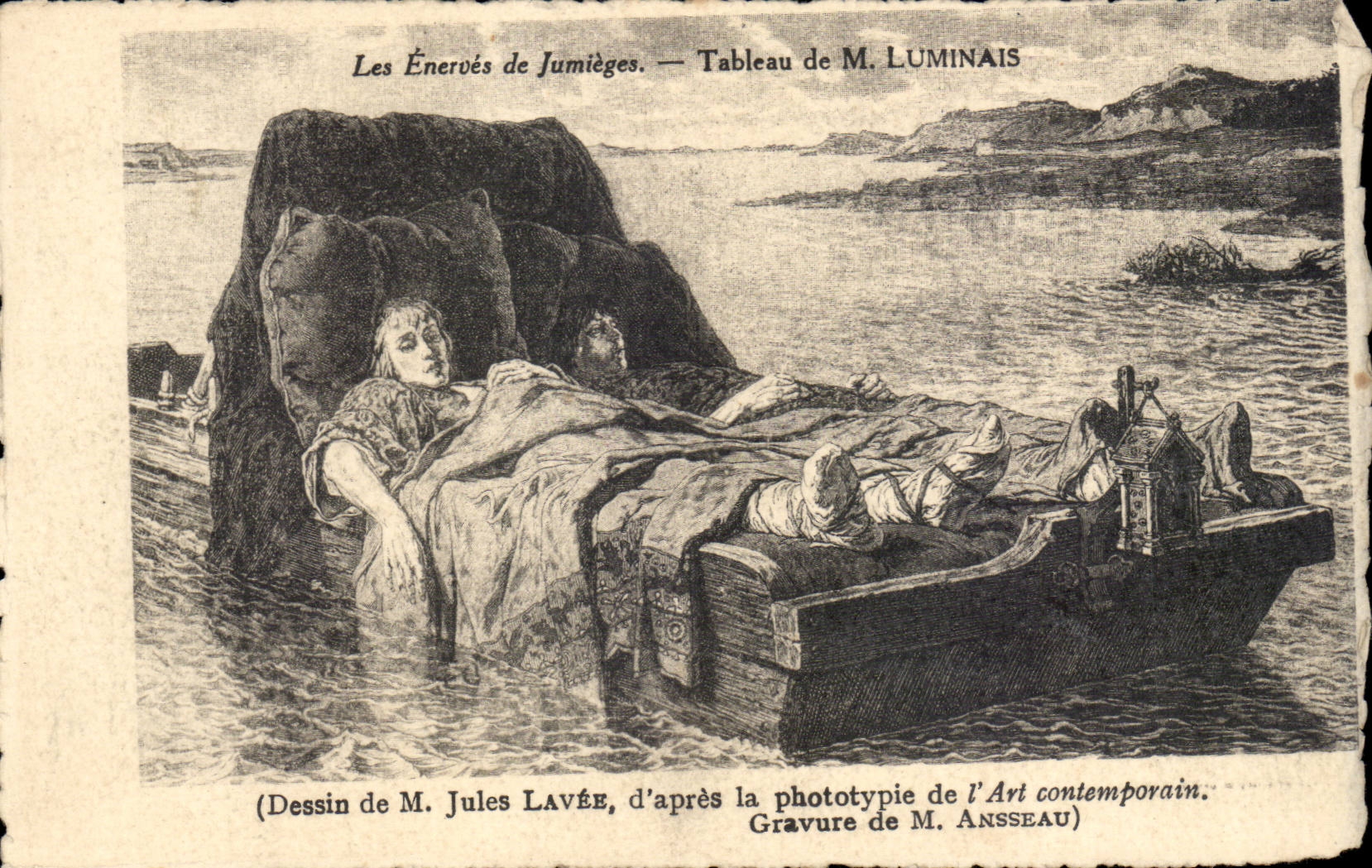 CPA Les enerves de Jumieges M Luminais (Jules Lavee gravure Ansseau)