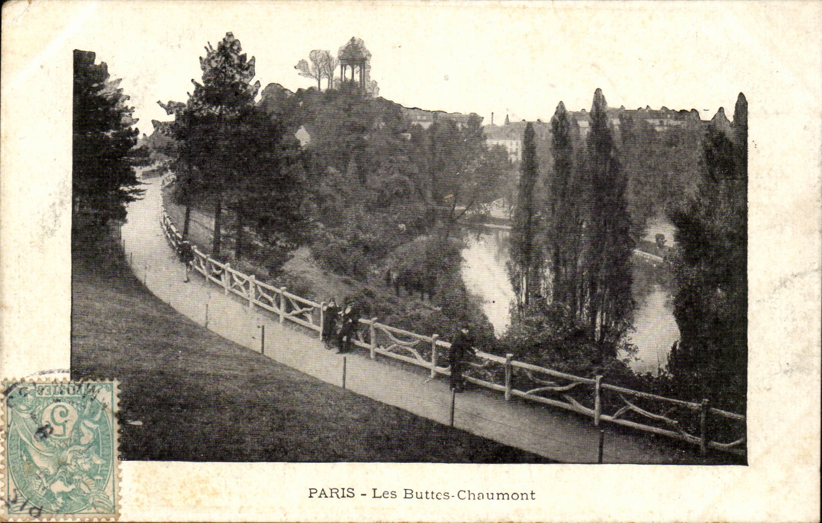 Paris CPA the Chaumont Hillocks